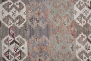 Vintage Turkish Kilim Runner 4'8'' x 13'9''