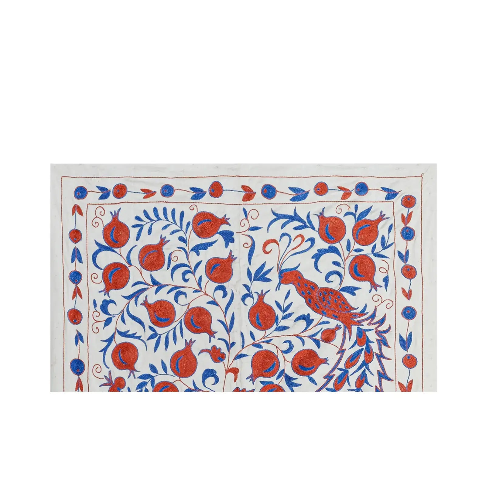Silk Suzani Wall Hanging & Bedspread | 3'7'' x 6'2''