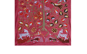 Silk Suzani Wall Hanging & Bedspread | 3'2'' x 6'4''