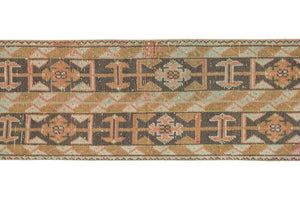 Vintage Turkish Runner Rug 1'8'' x 8'7''
