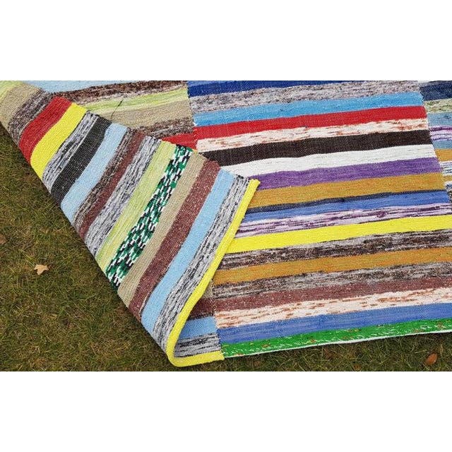 Vintage Turkish Anatolian Kilim Rug 6'7'' x 12'3''