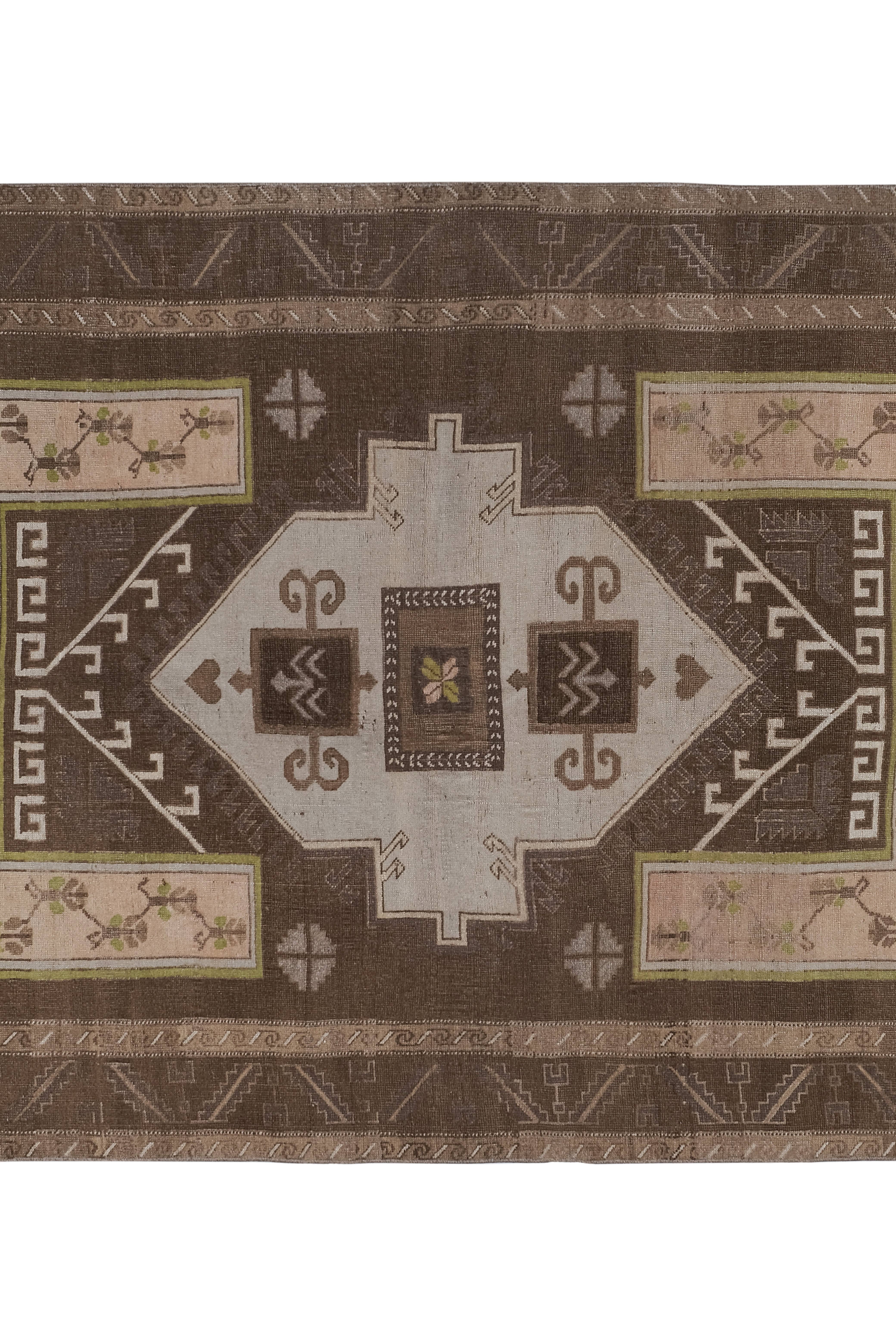 Vintage Turkish Kars Rug 5'10'' x 10'