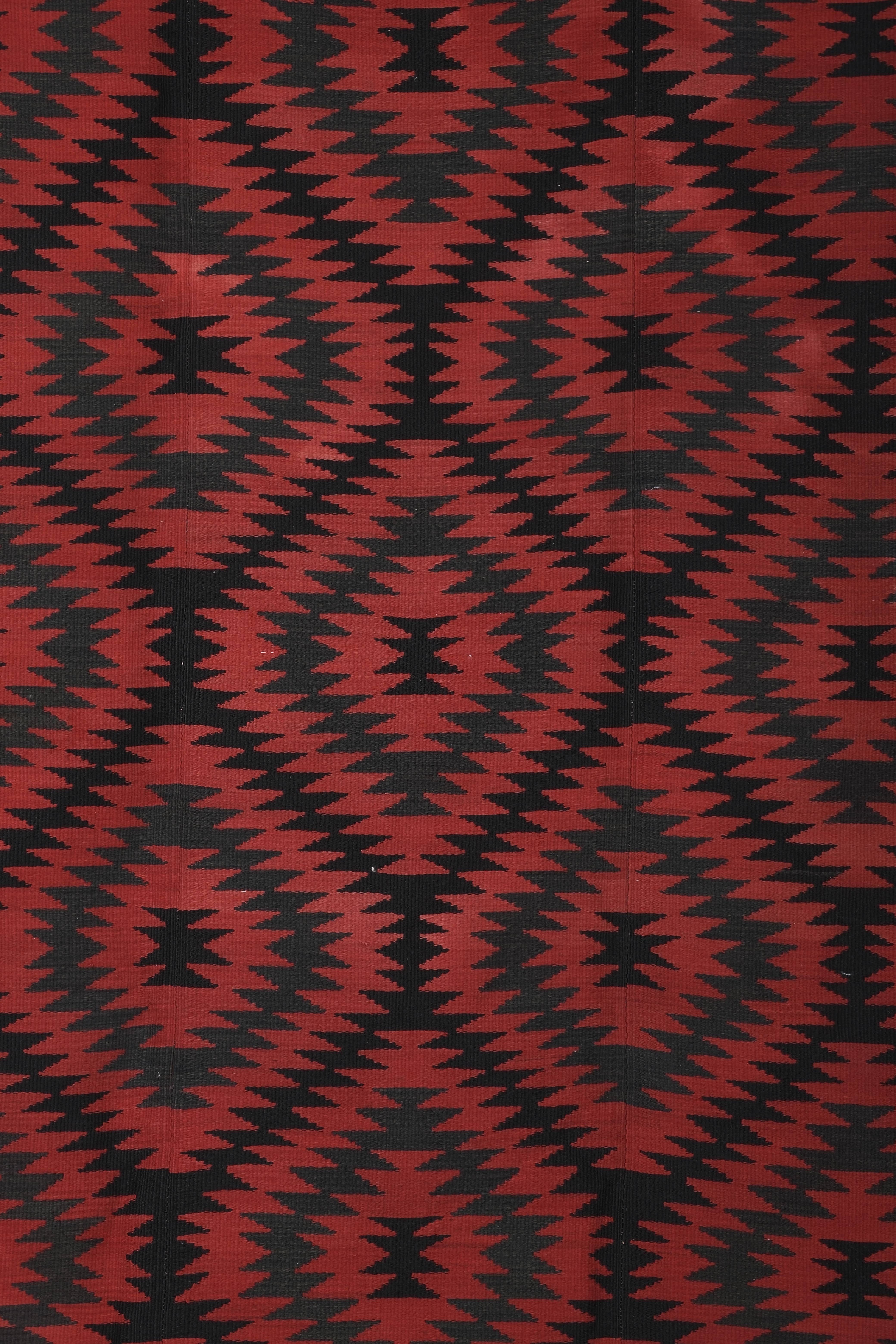 Vintage Turkish Kilim Rug 5'1'' x 6'9''