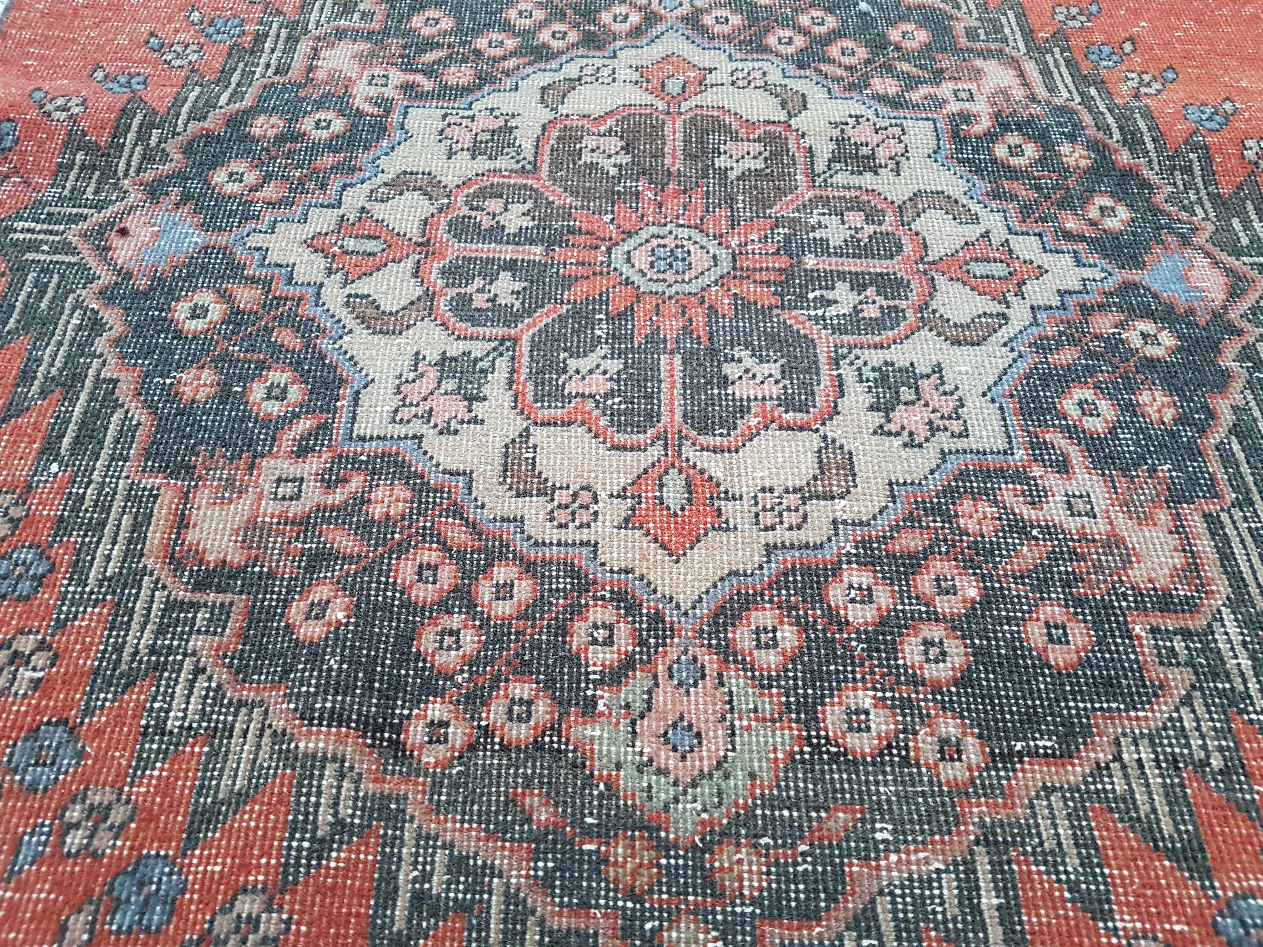 Vintage Oushak Runner 3'4'' x 13'3''