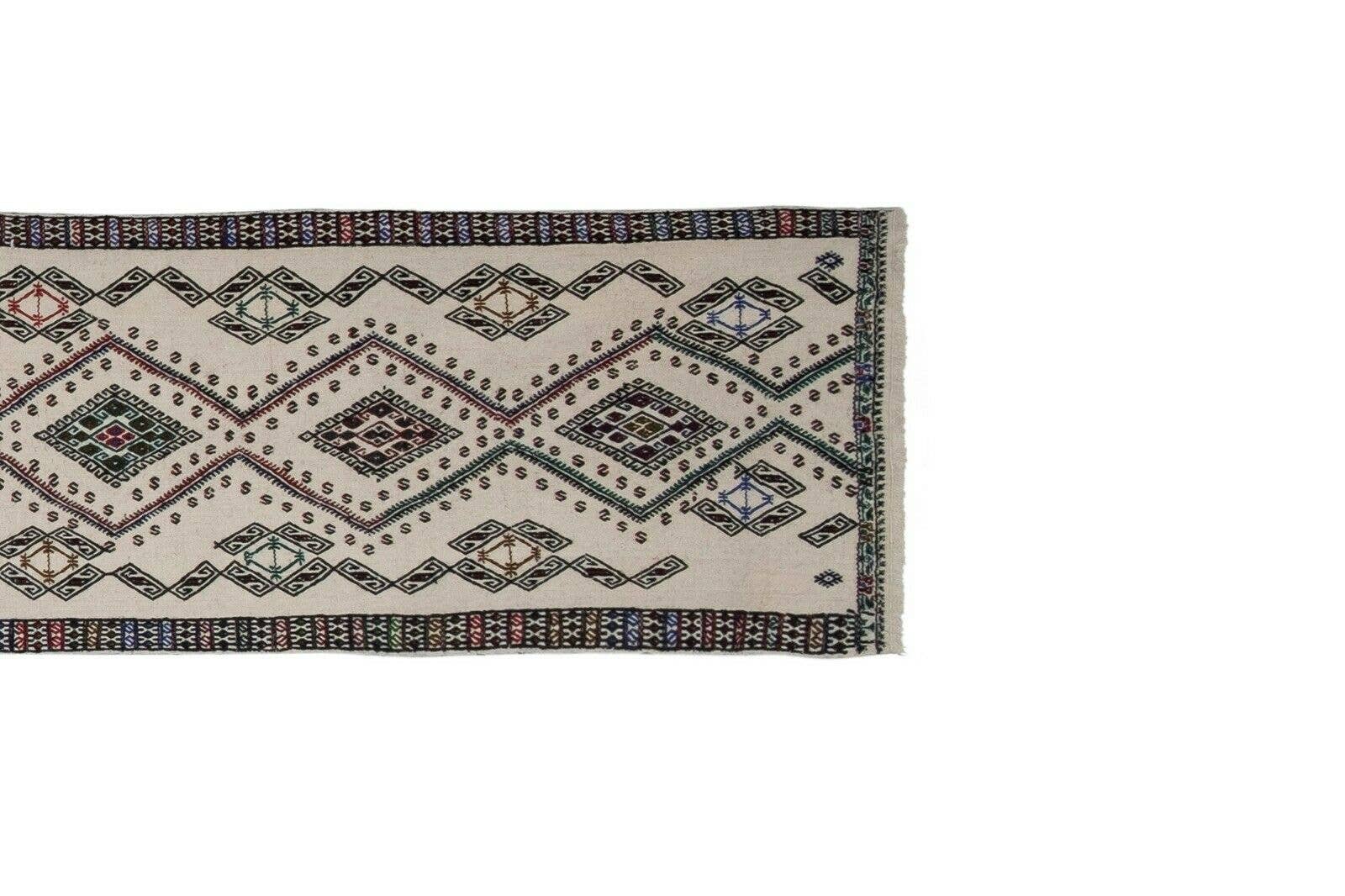 Vintage Turkish Kilim Runner 2'1'' x 15'9''
