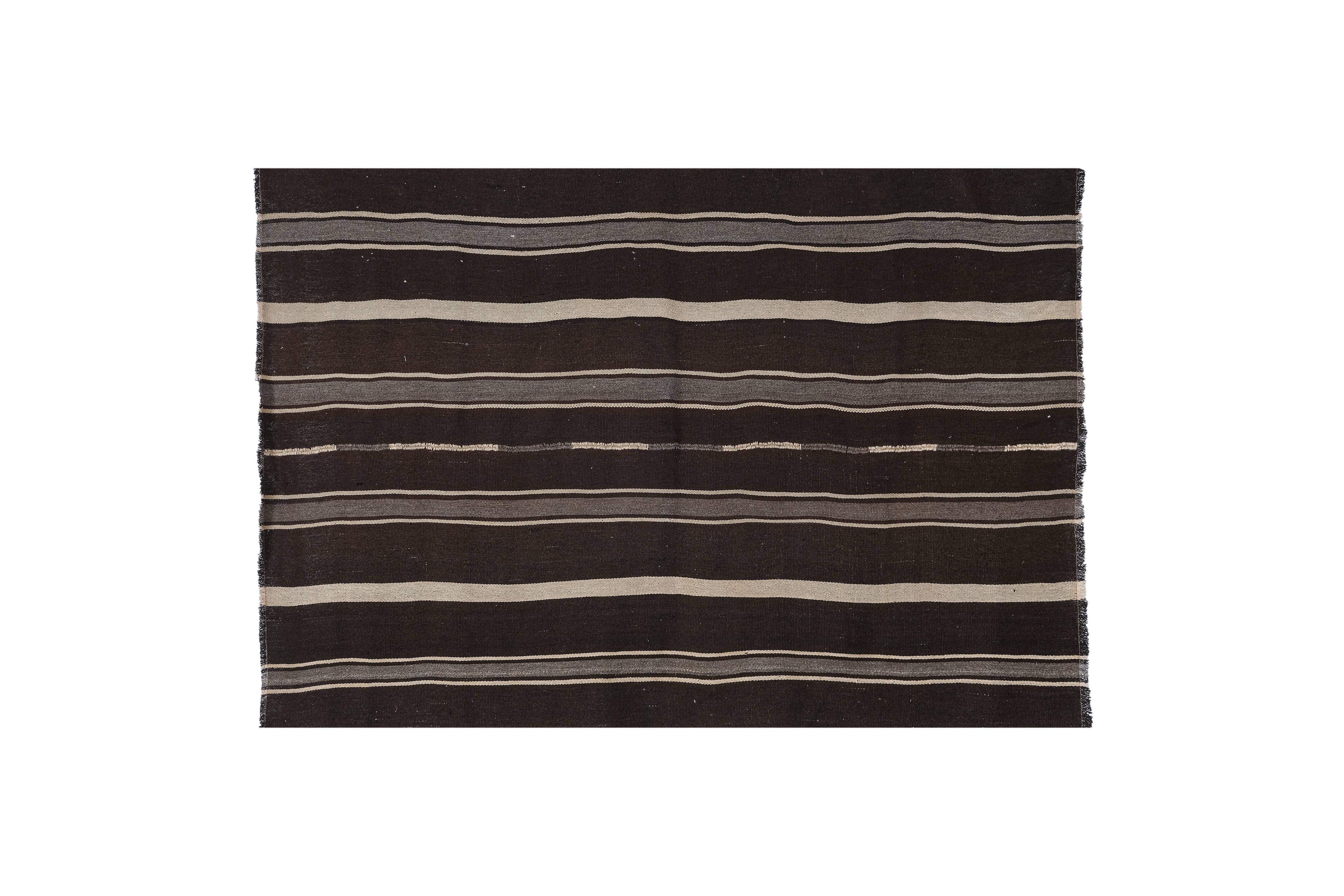 Vintage Turkish Kilim Rug 5'6'' x 8'3''