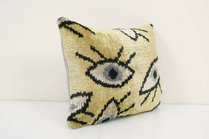 Silk Ikat Velvet Pillow Cover | 10'' x 14''