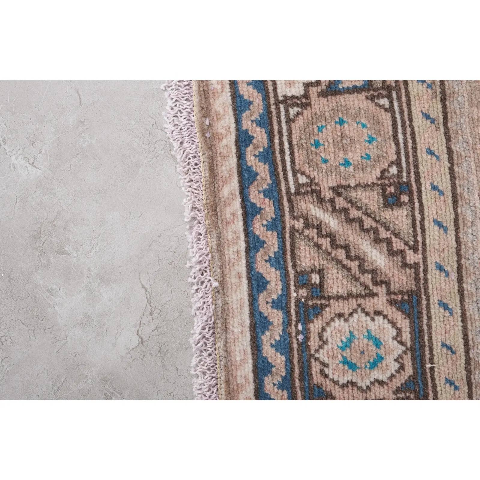 Vintage Caucasian Runner Rug 3'2'' x 13'7''