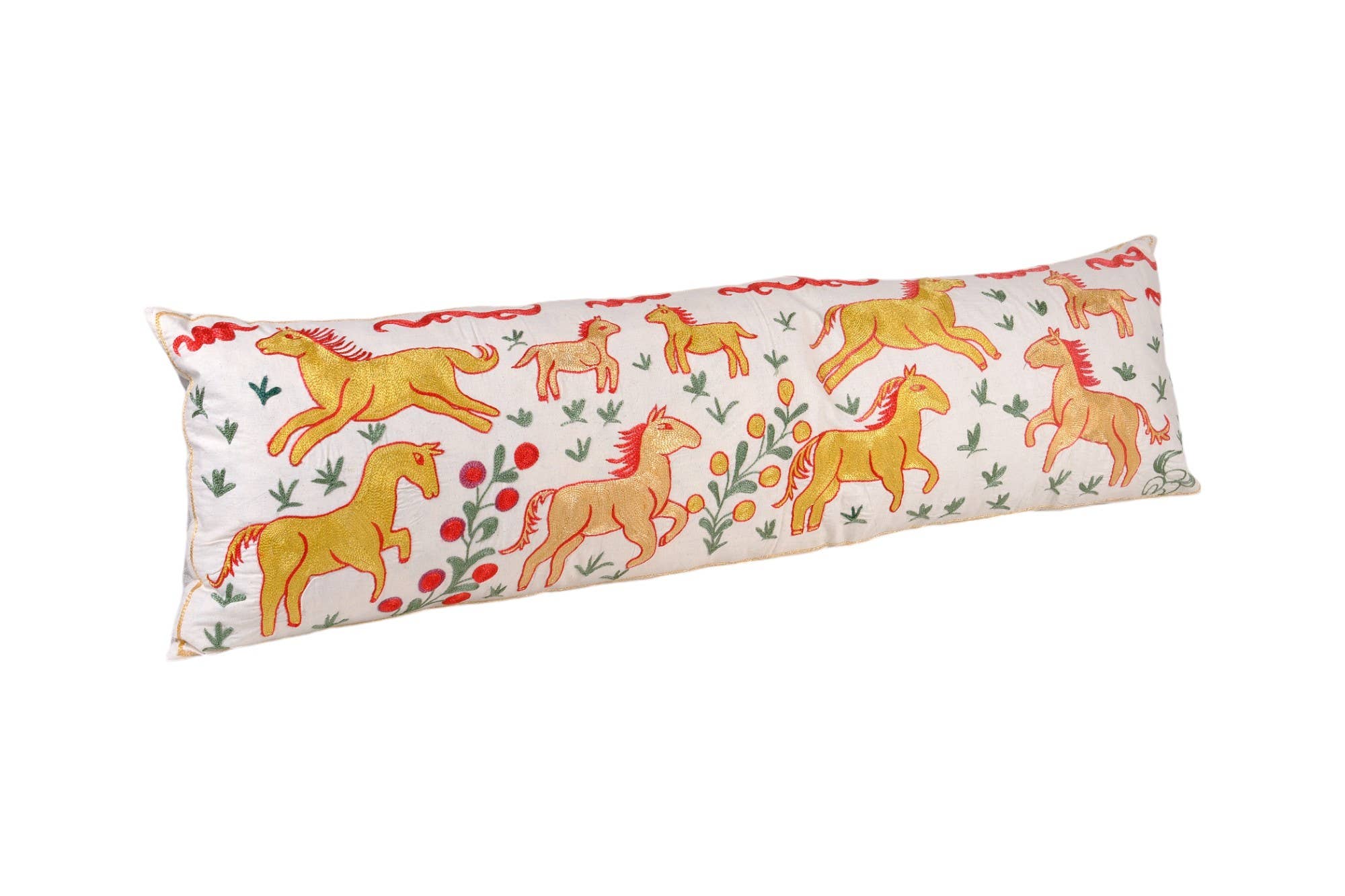 Horse Suzani Bedding Pillow Cover | 1'6'' x 5'