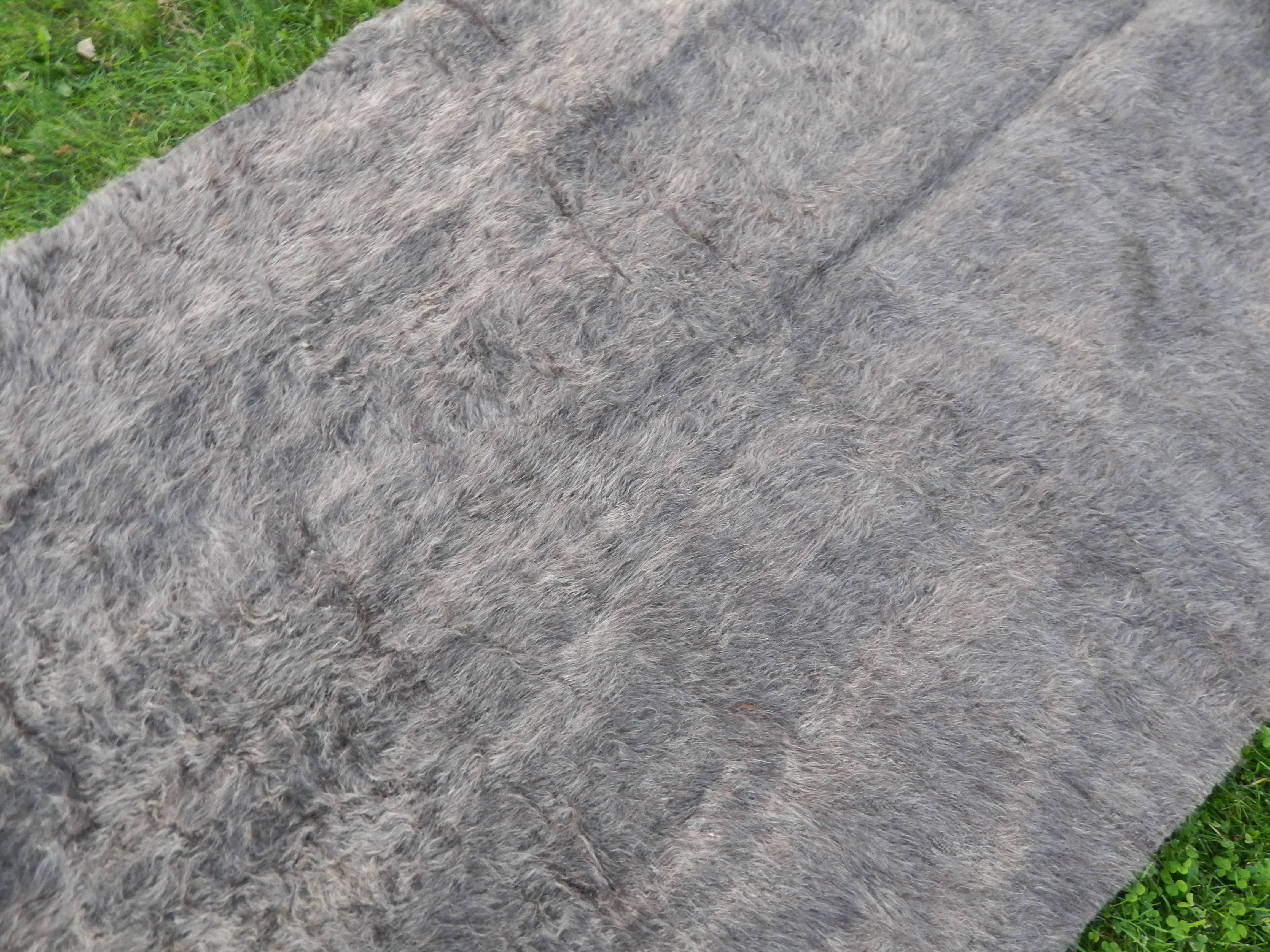 Handwoven Siirt Wool Blanket 4'4'' x 6'7''