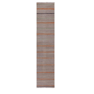 Vintage Turkish Kilim Runner 2'4'' x 10'