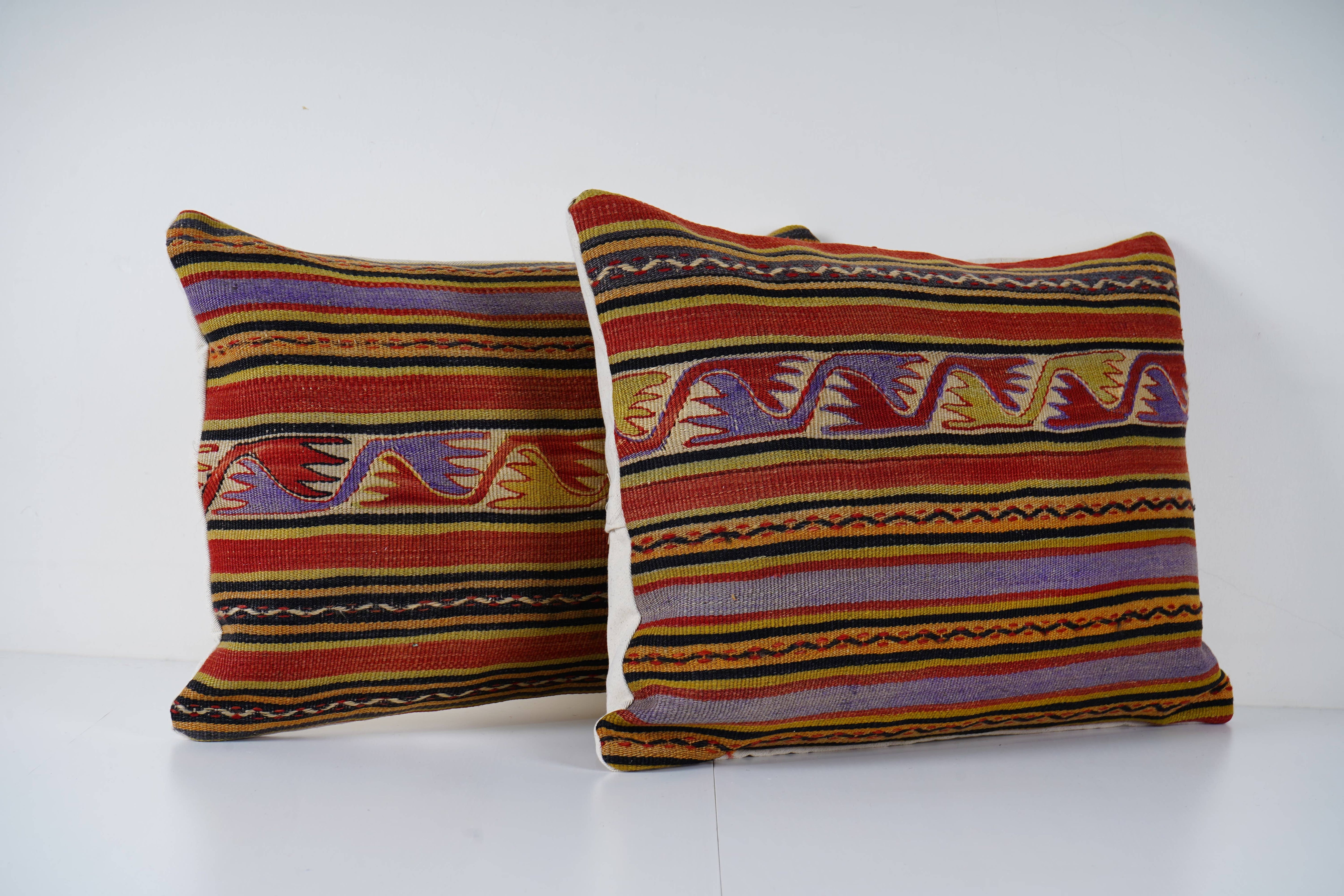Kilim Pillow Cover Set of 2 | 16'' x 24''