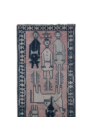 Vintage Turkish Runner Rug 3'4'' x 10'5''