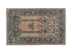 Vintage Turkish Anatolian Rug 3'8'' x 5'11''