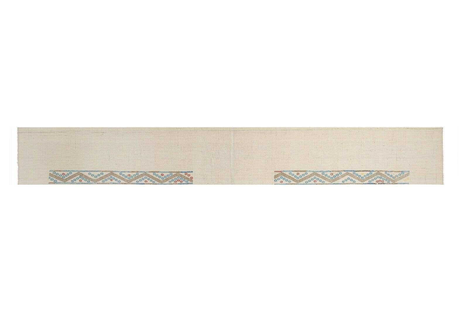 Vintage Turkish Kilim Runner 2'4'' x 16'10''
