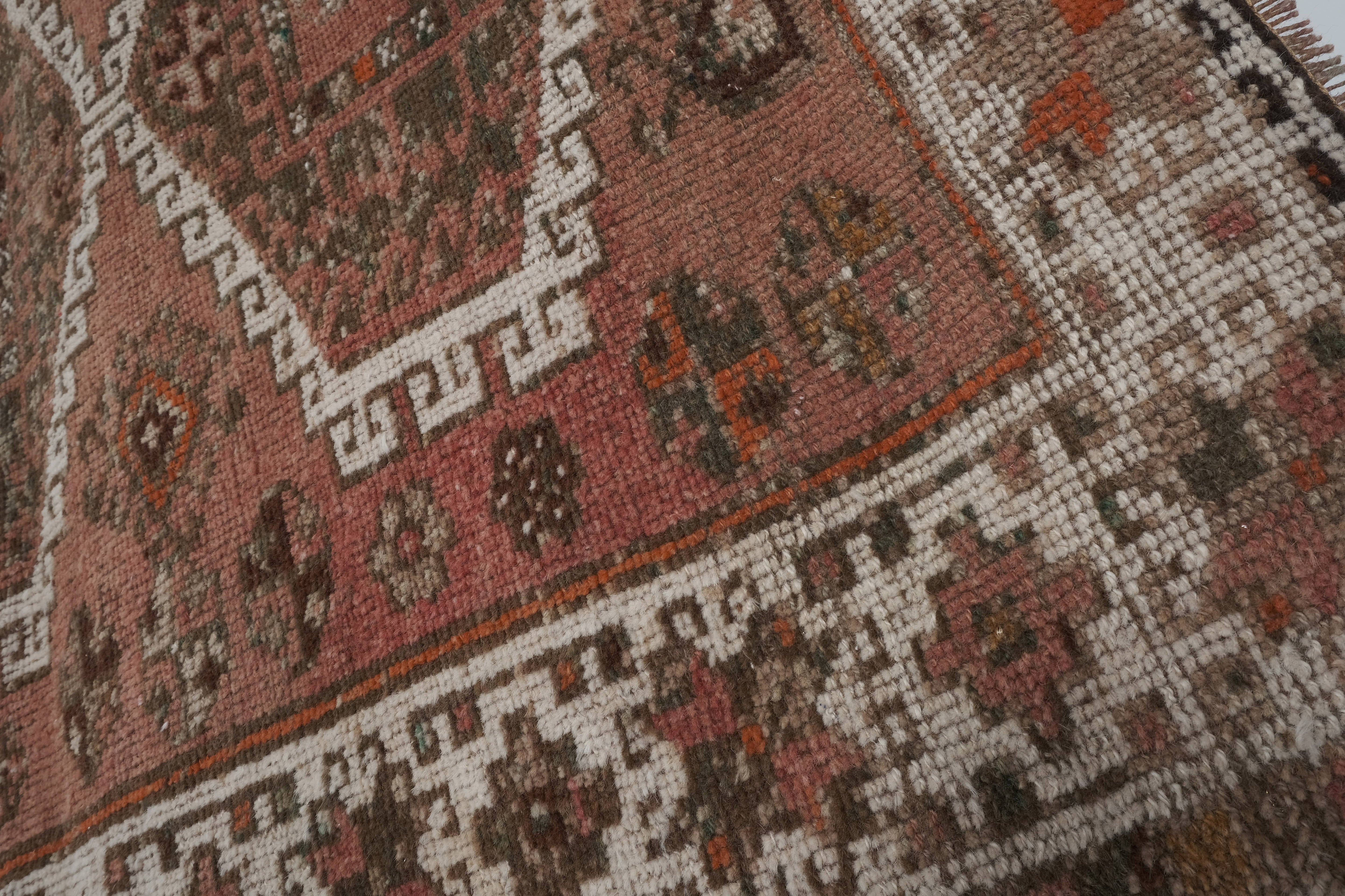Vintage Kurdish Runner Rug 4'4'' x 8'7''