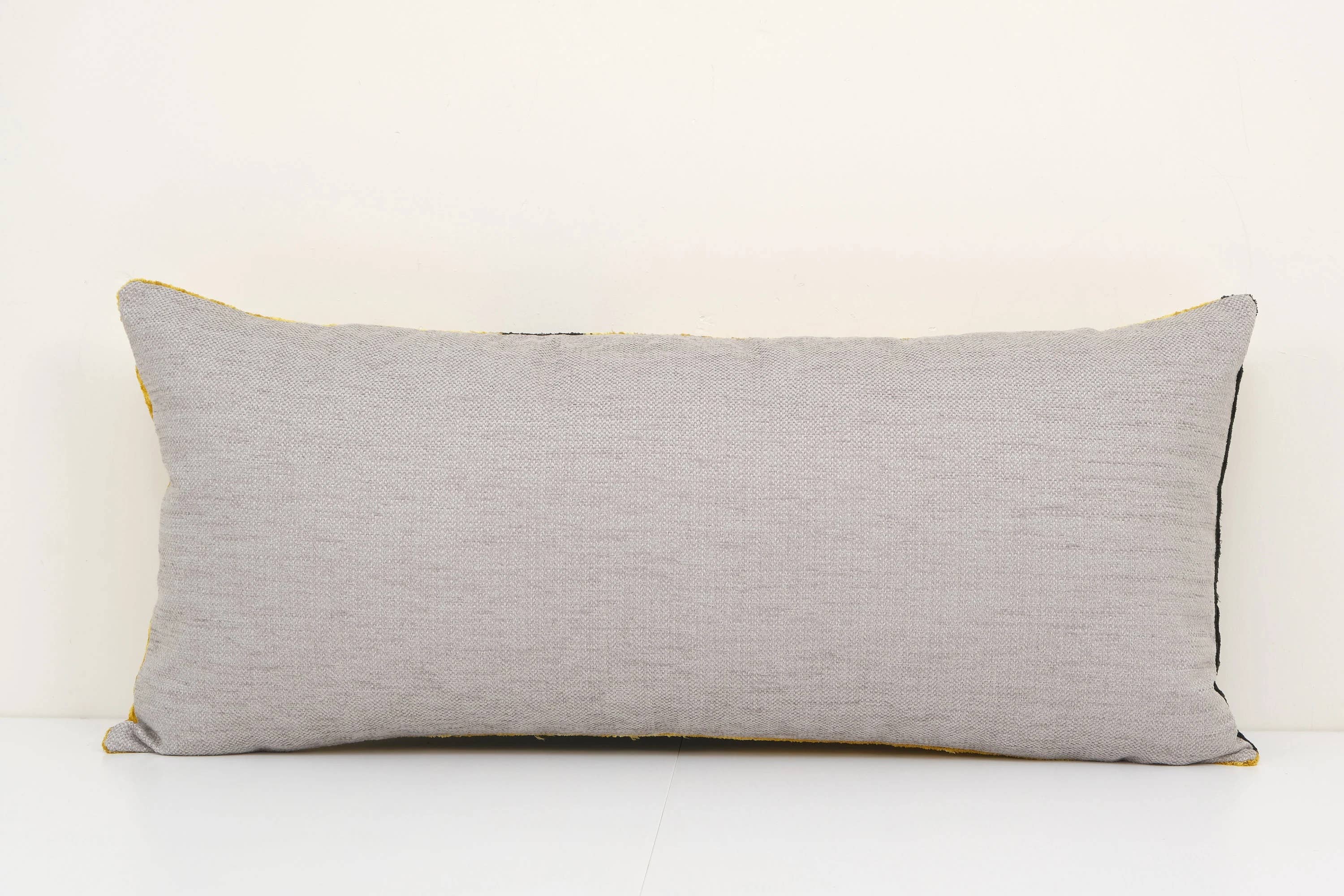 Silk Ikat Velvet Pillow Cover | 15'' x 32''