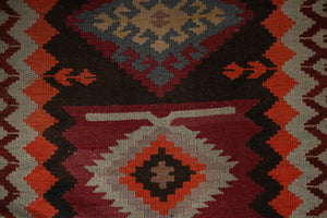 Vintage Turkish Kilim Runner 3'1'' x 12'6''