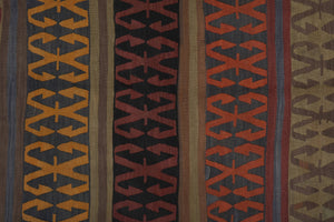 Vintage Turkish Konya Kilim Runner 4'11'' x 10'1''