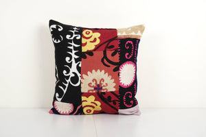 Suzani Patchwork Pillow Cover | 18'' x 19''