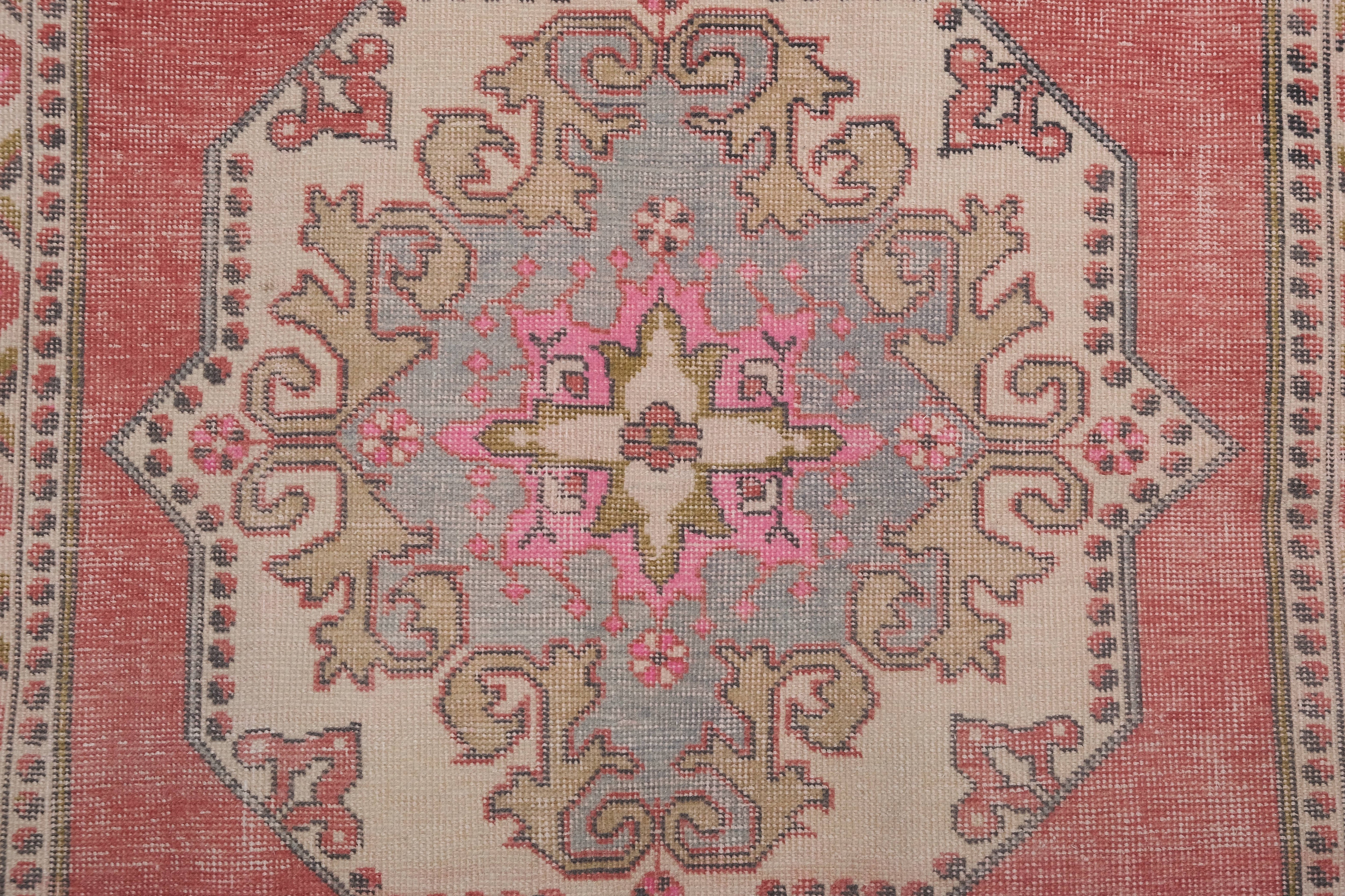 Vintage Turkish Rug 4'3'' x 7'