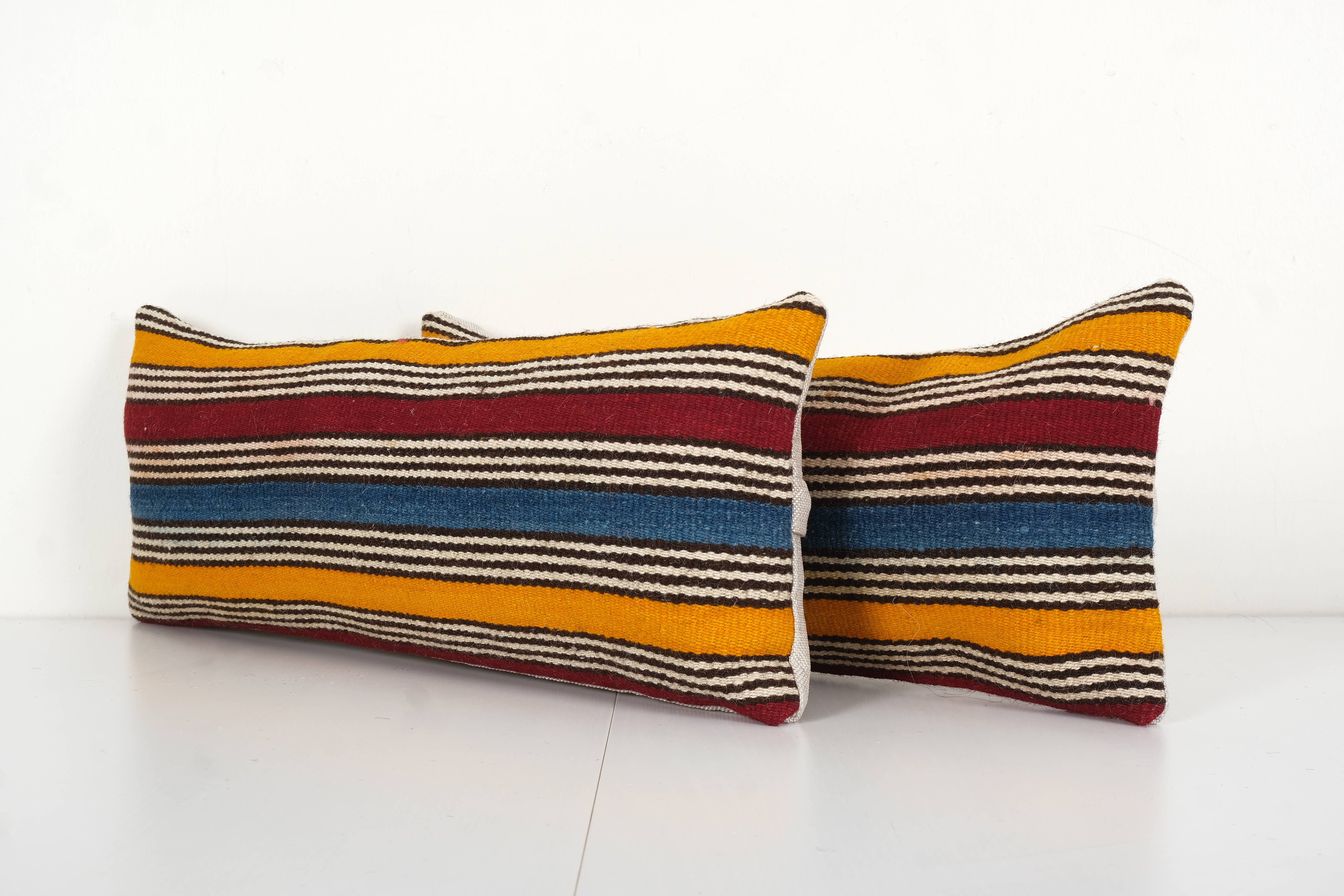 Kilim Pillow Cover Set of 2 | 8'' x 20''