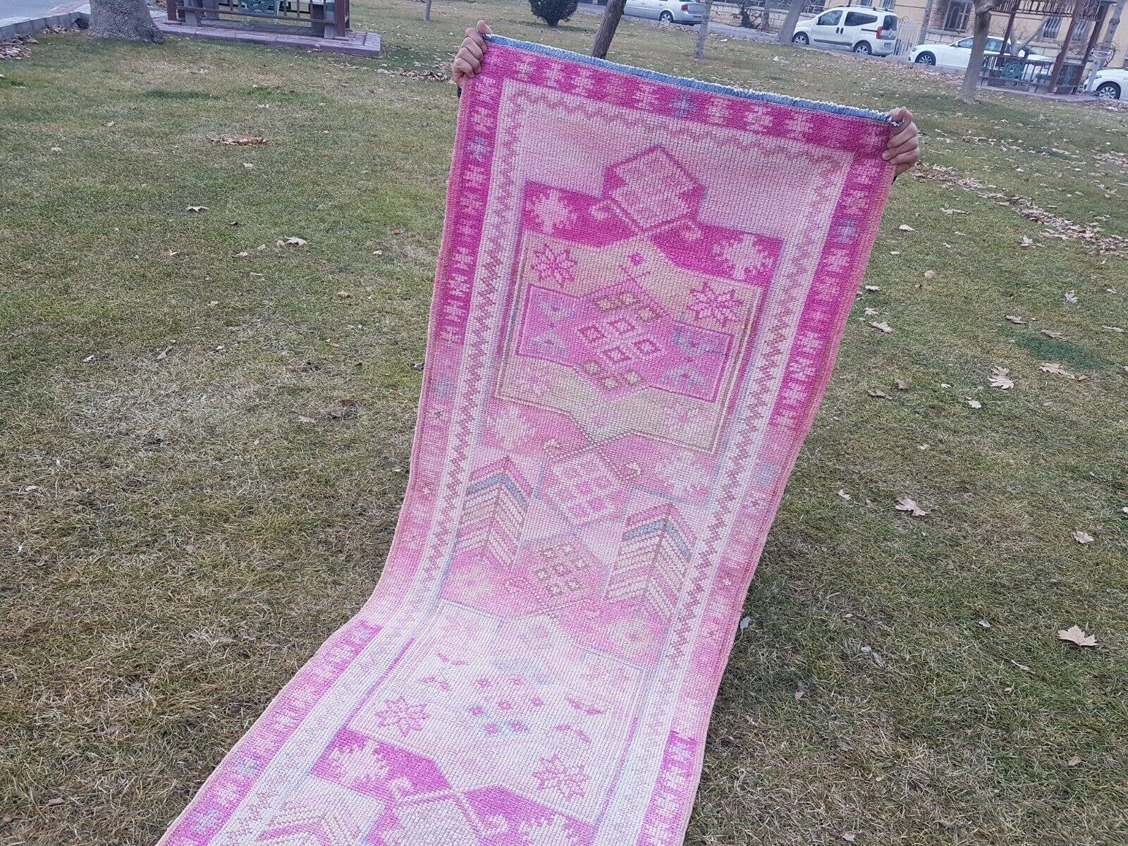 Vintage Kurdish Runner Rug 2'9'' x 13'3''