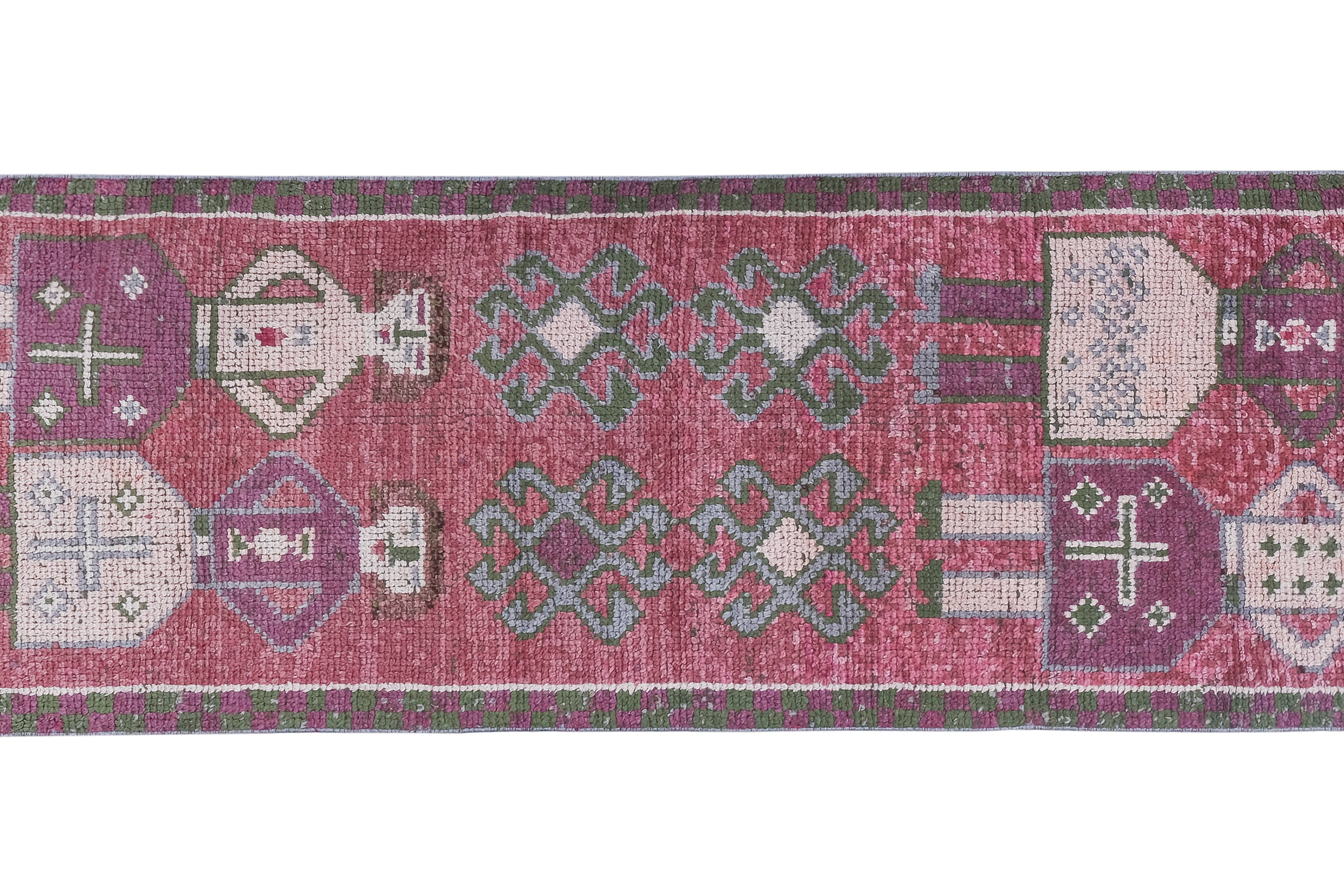 Vintage Turkish Rug 3'1'' x 8'6''