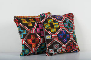 Kilim Pillow Cover Set of 2 | 16'' x 16''