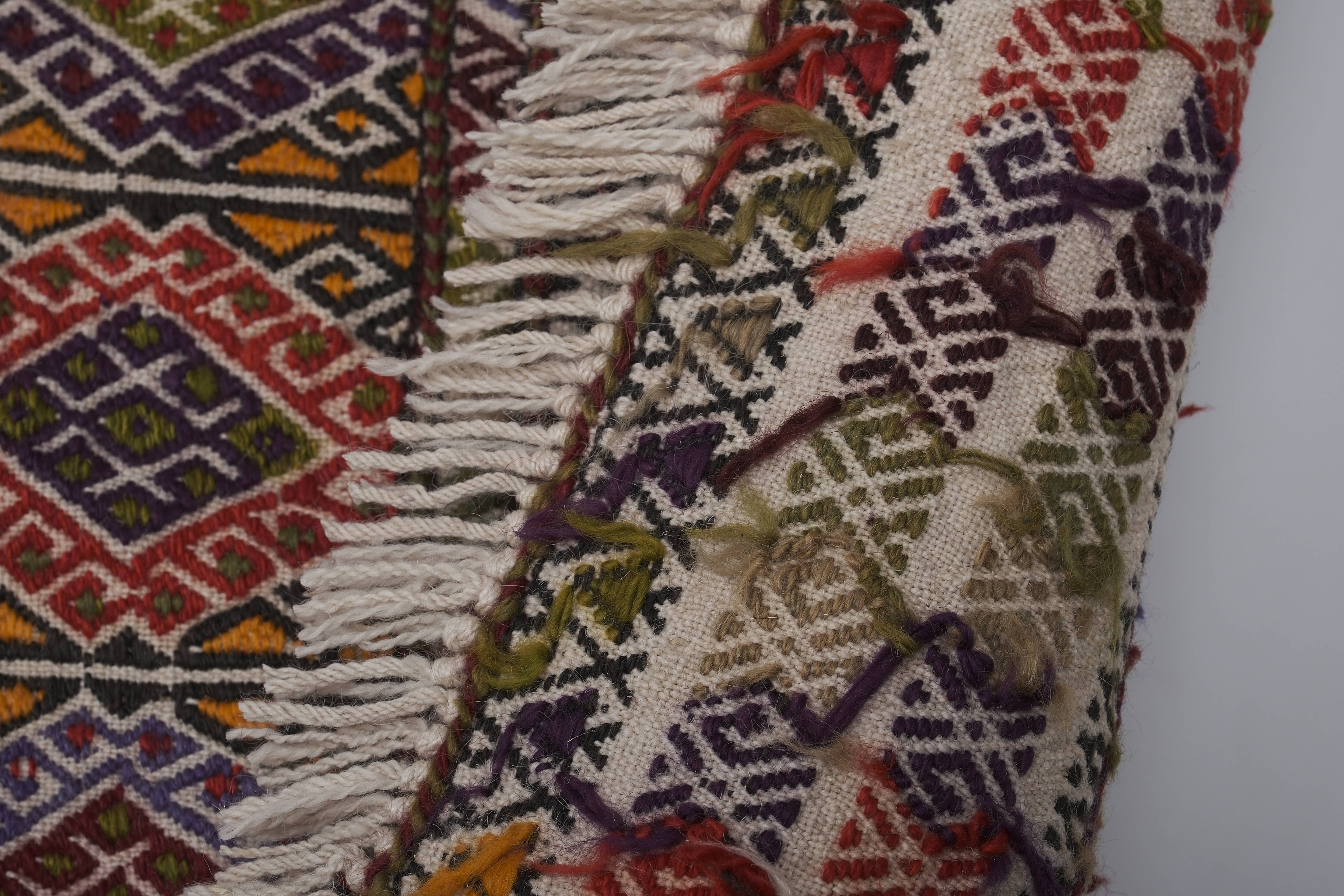 Vintage Turkish Anatolian Kilim Rug 4'6'' x 11'7''