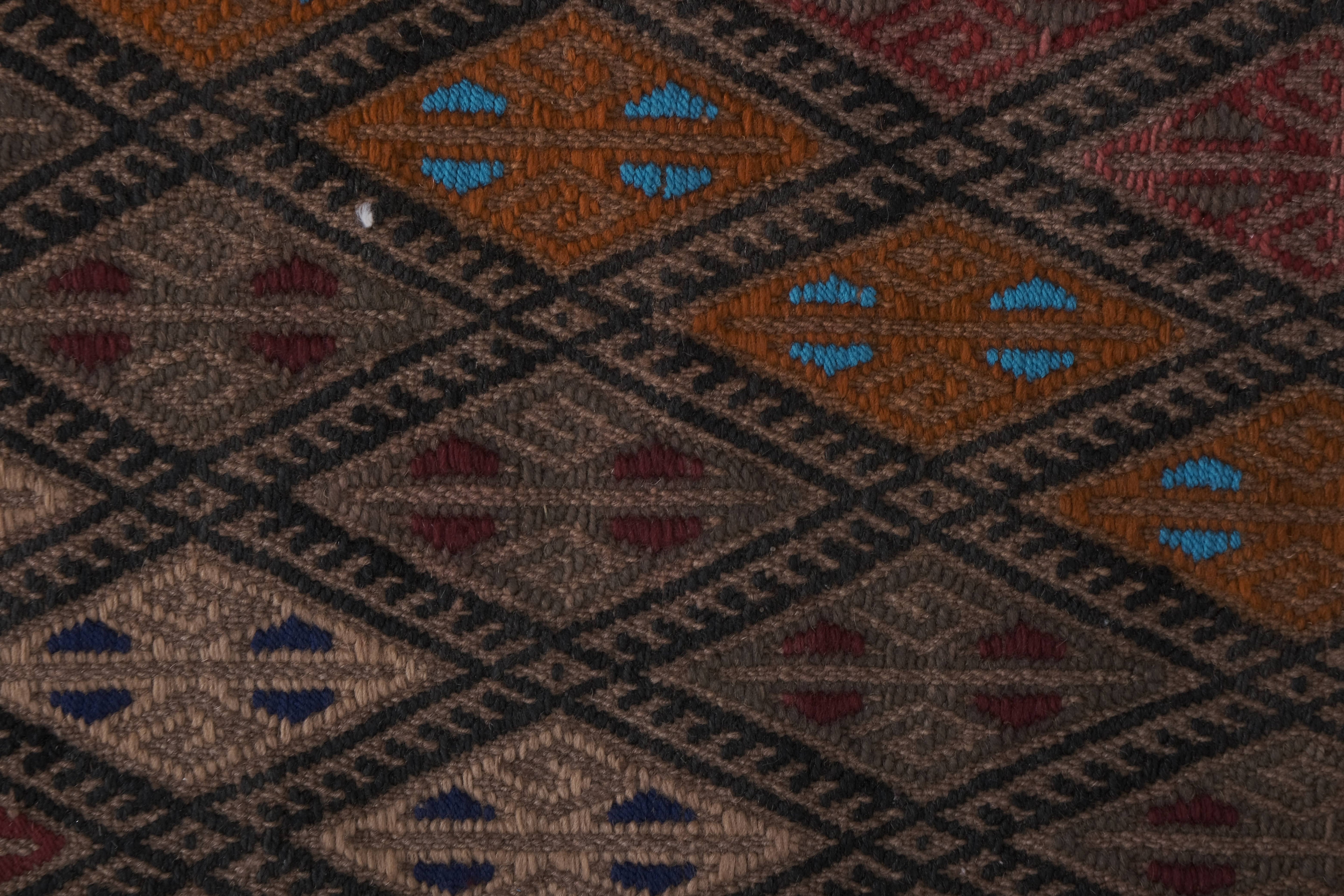 Vintage Turkish Kilim Runner 2'2'' x 16'1''