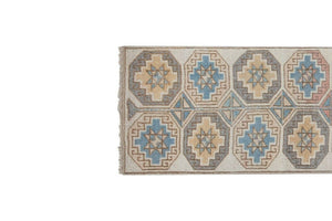 Vintage Turkish Anatolian Runner Rug 1'7'' x 8'4''