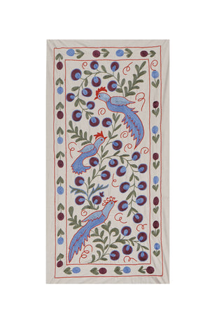 Bird Suzani Wall Hanging & Tablecloth | 18'' x 37''