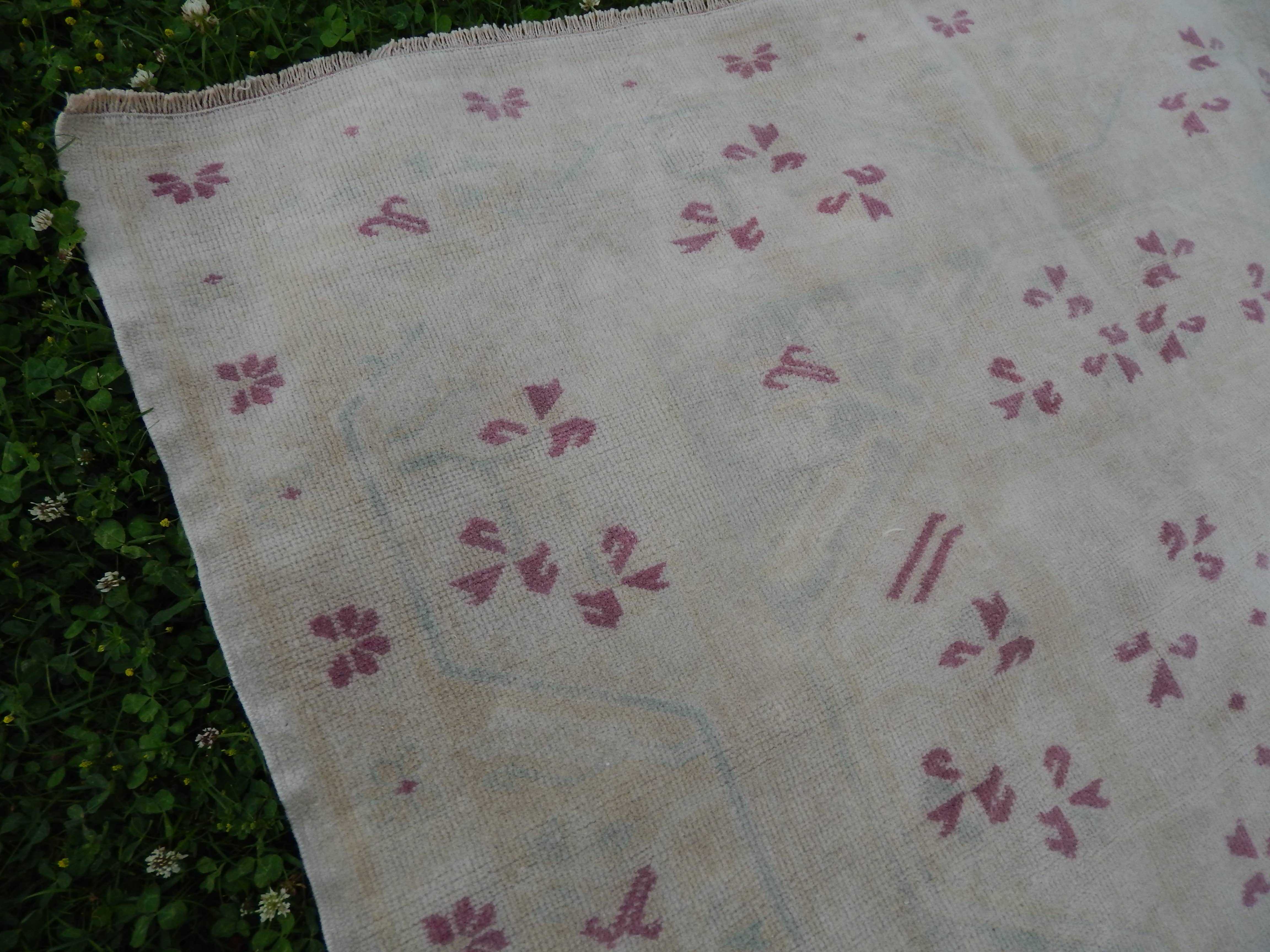 Vintage Oushak Rug 5'1'' x 7'10''