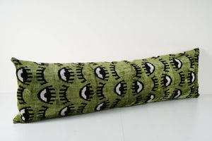 Silk Ikat Velvet Pillow Cover | 16'' x 51''