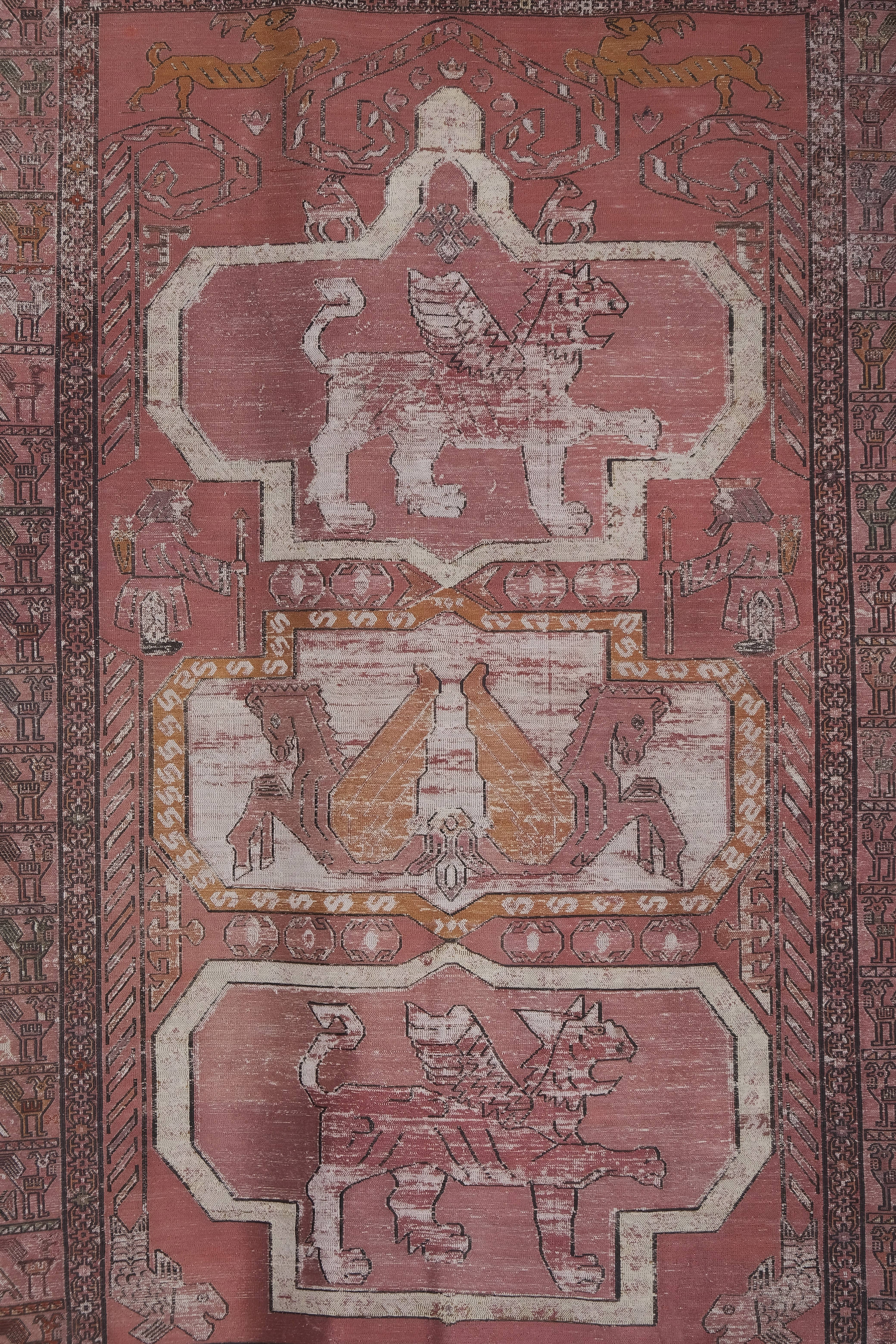 Vintage Turkish Soumac Rug 4'2'' x 6'1''