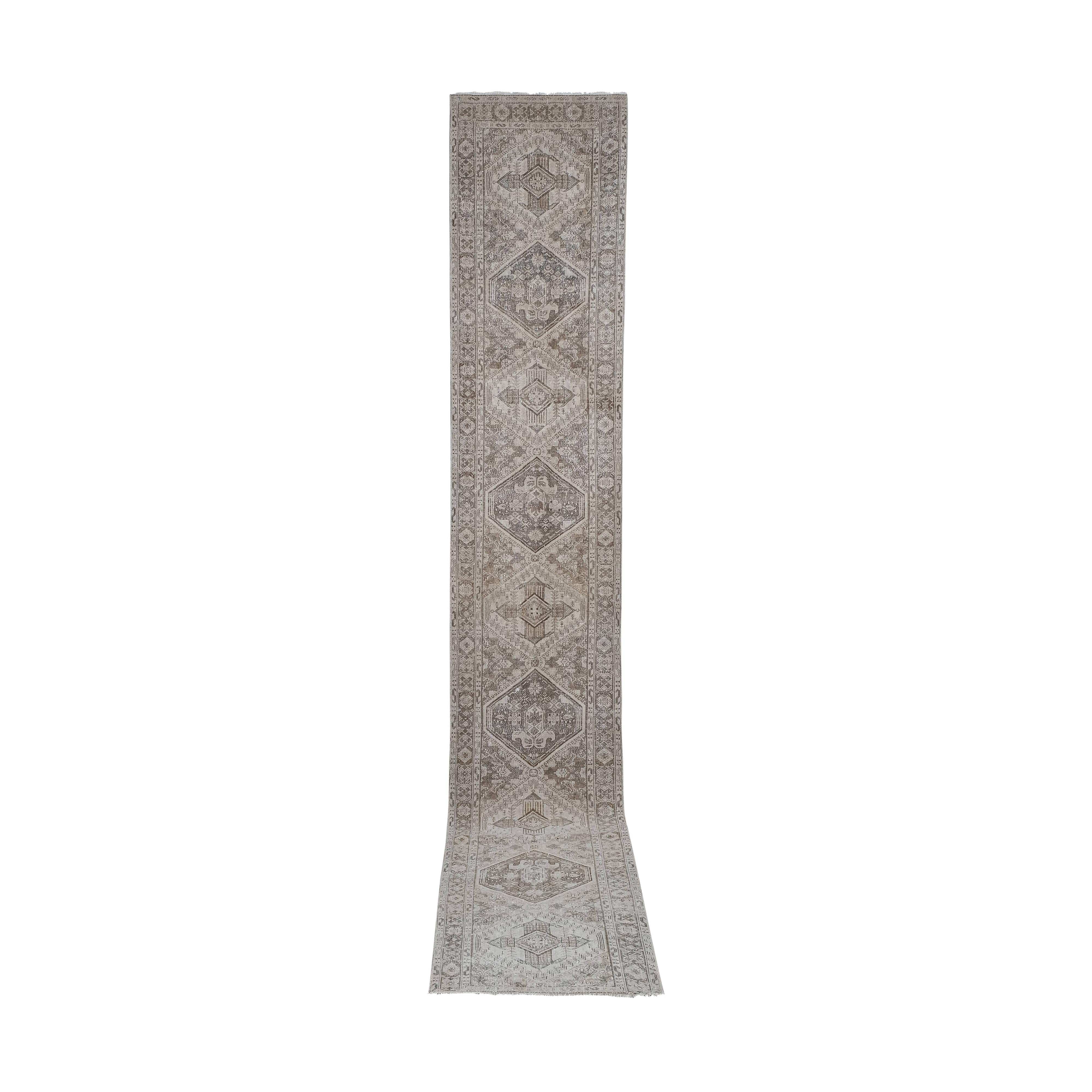 Vintage Turkish Runner Rug 2'6'' x 14'1''