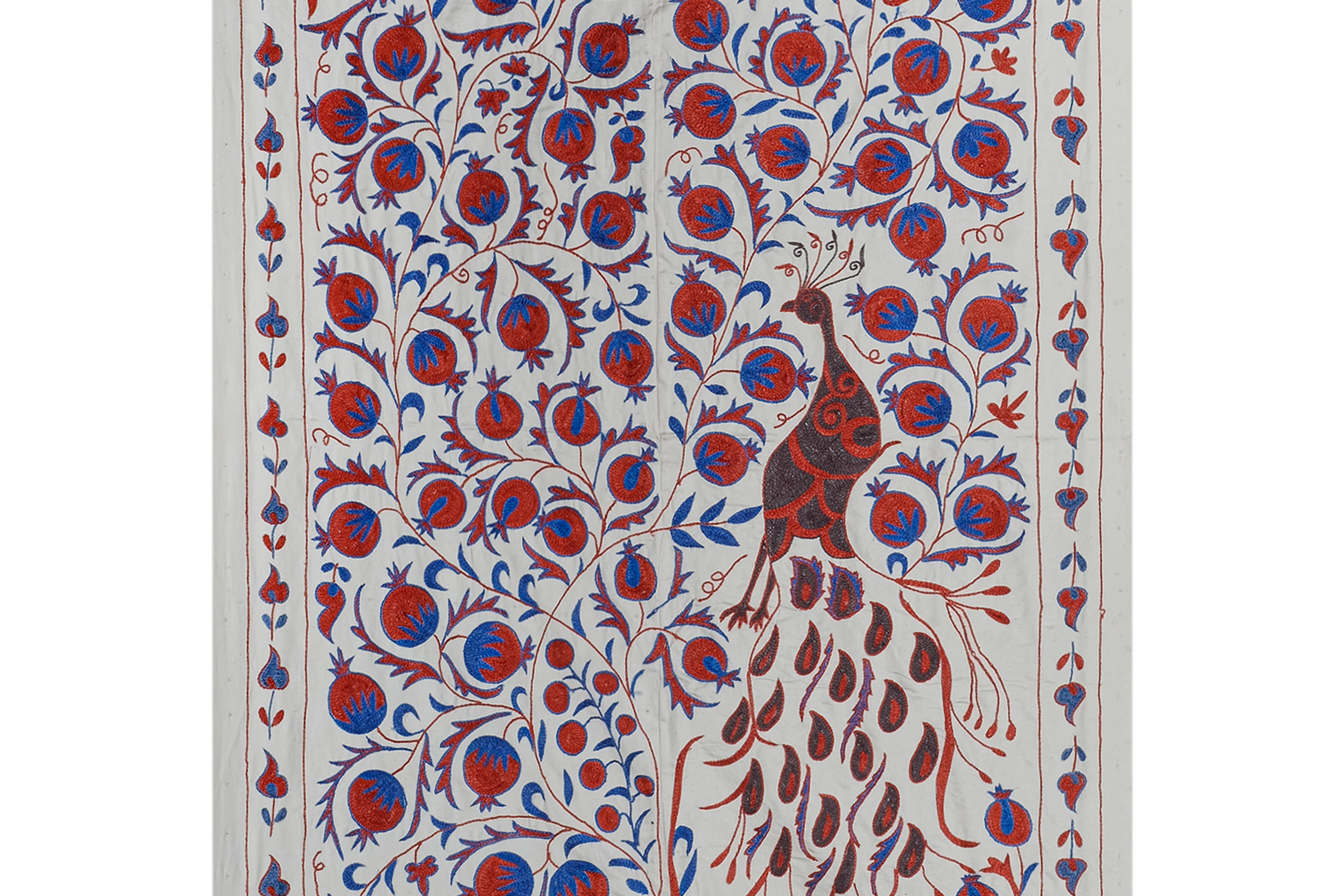 Bird Suzani Wall Hanging & Bedspread | 3'7'' x 6'1''