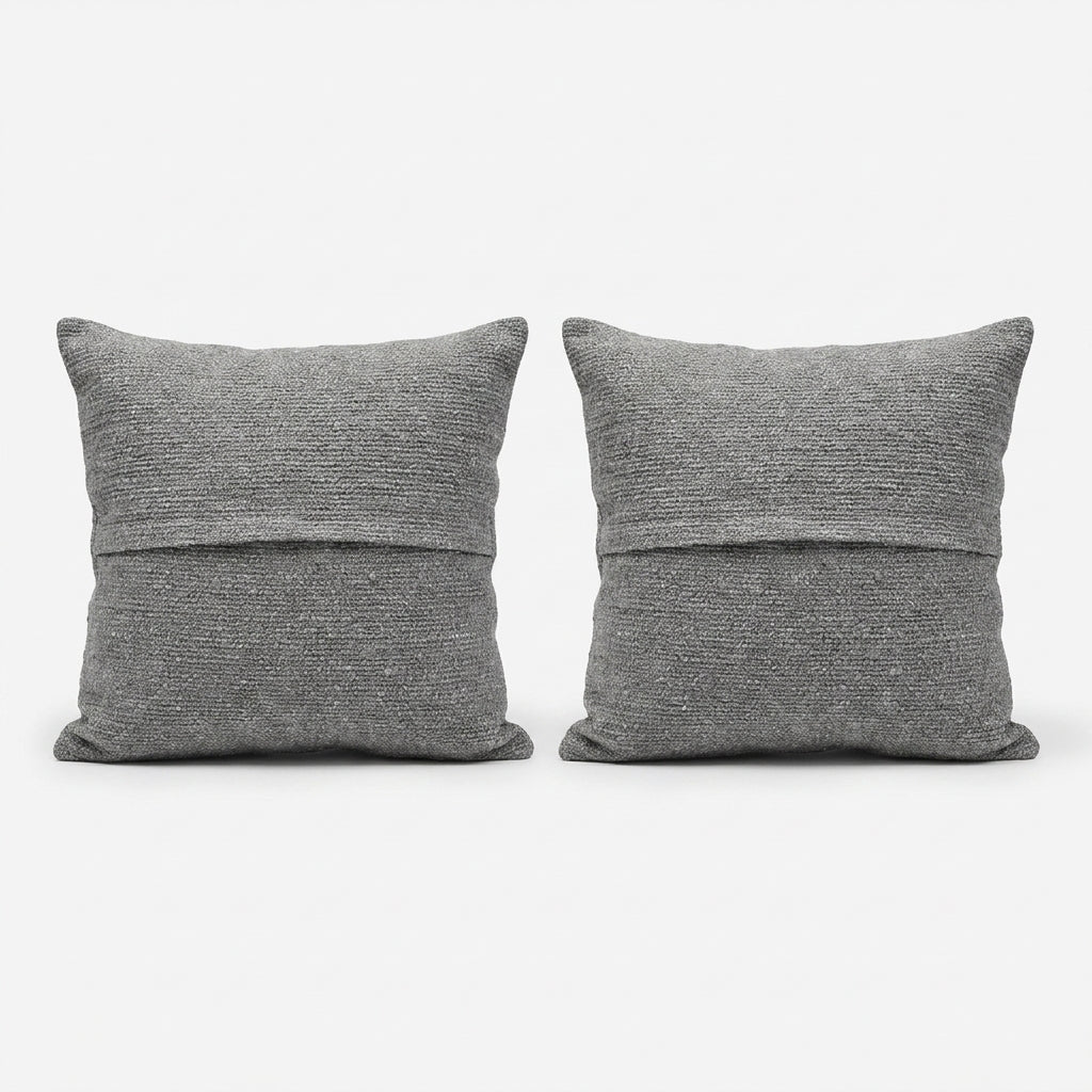Rug Pillow Cover Set of 2 | 15'' x 15'' - Back