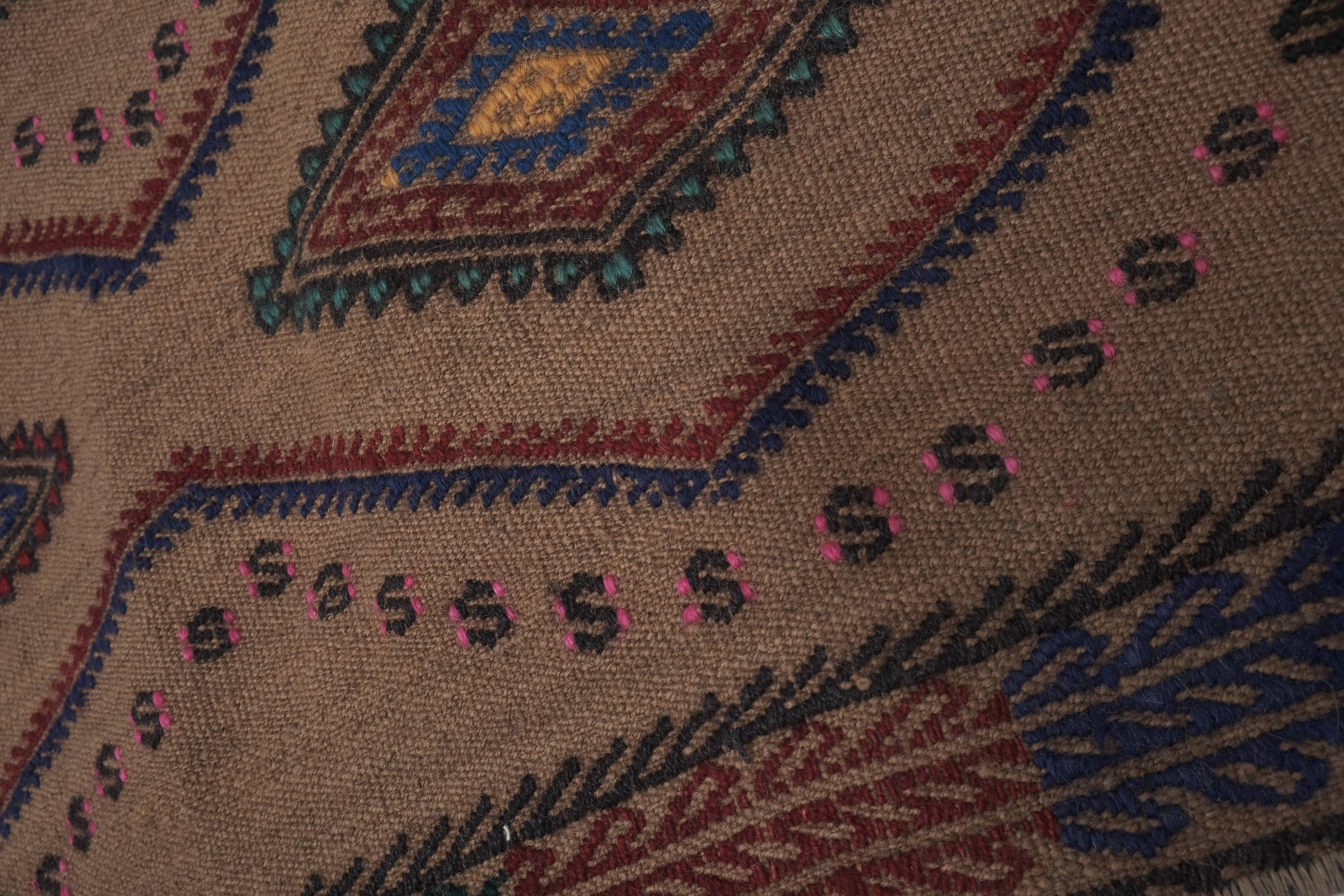 Vintage Turkish Kilim Runner 1'6'' x 13'2''
