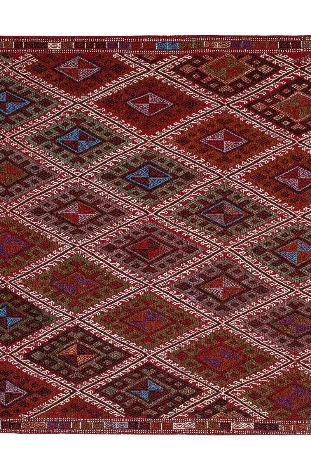 Vintage Turkish Kilim Rug 5'3'' x 8'1''