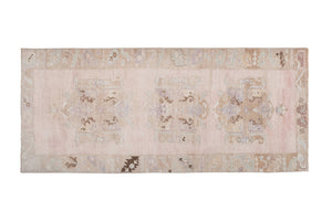 Vintage Turkish Karapinar Runner Rug 5'1'' x 12'2''