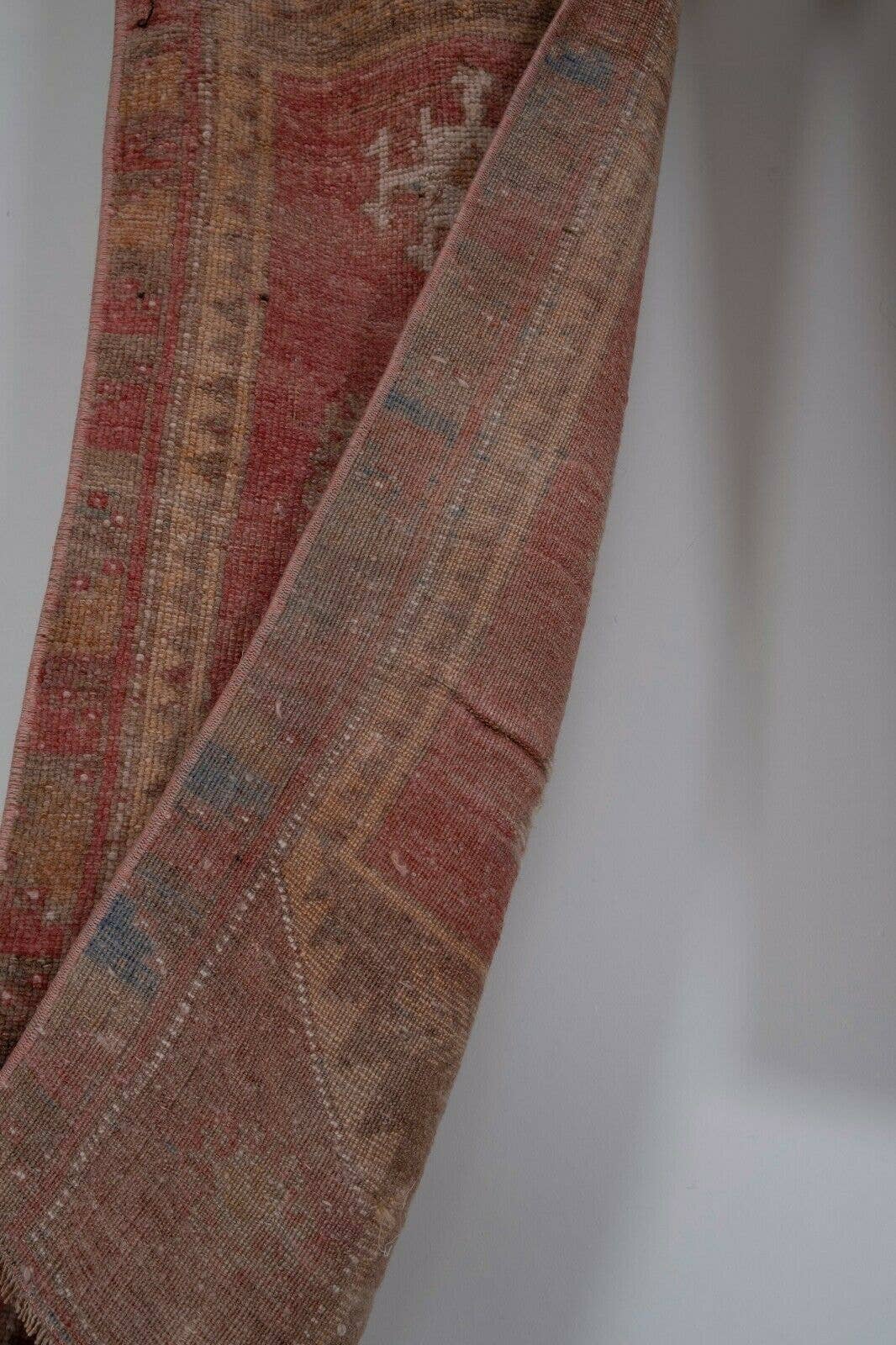 Vintage Oushak Yastik Rugs Set of 2 | 19'' x 42''