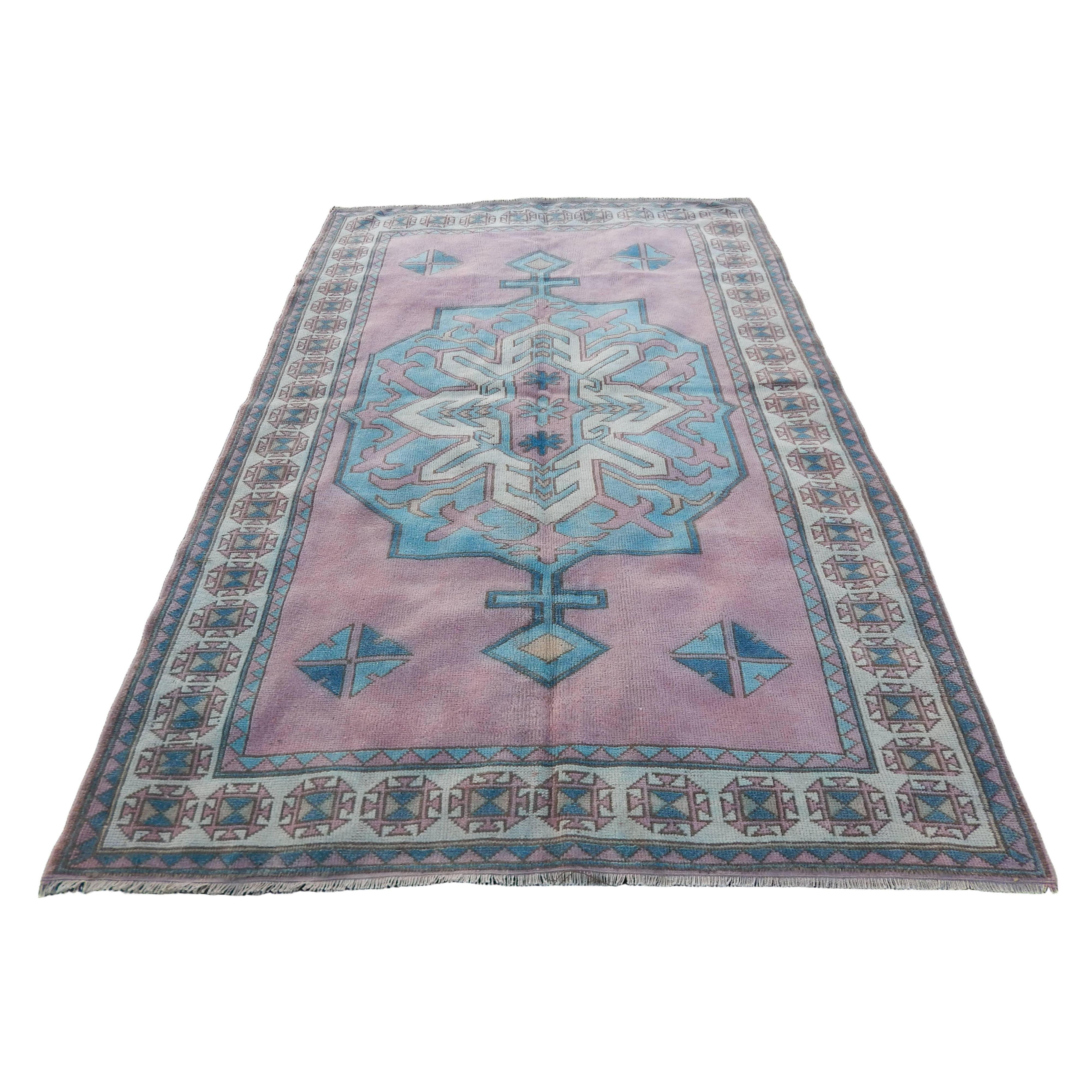 Vintage Oushak Rug 5'2'' x 7'8''