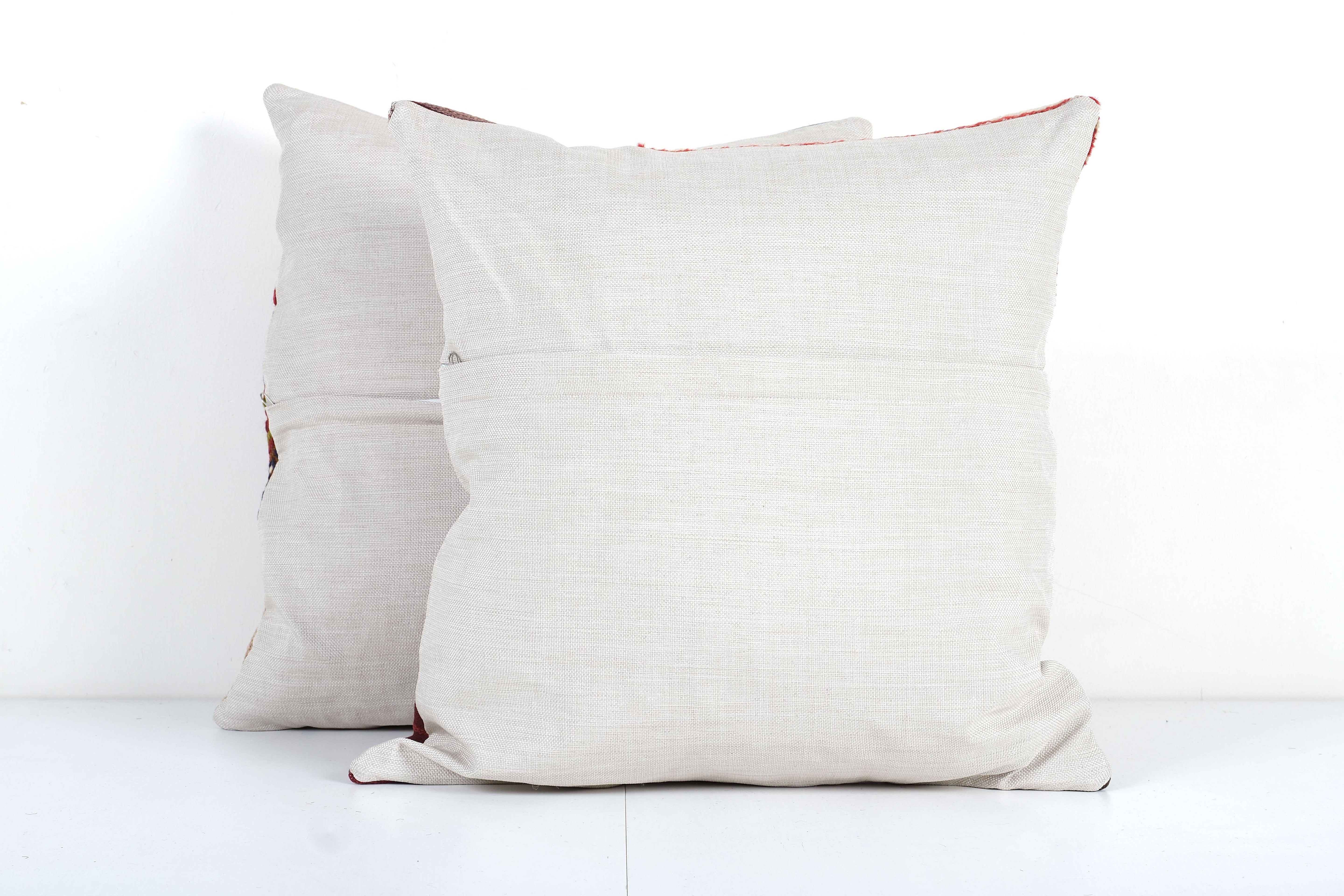Kilim Patchwork Pillow Cover Set of 2 | 19'' x 19''
