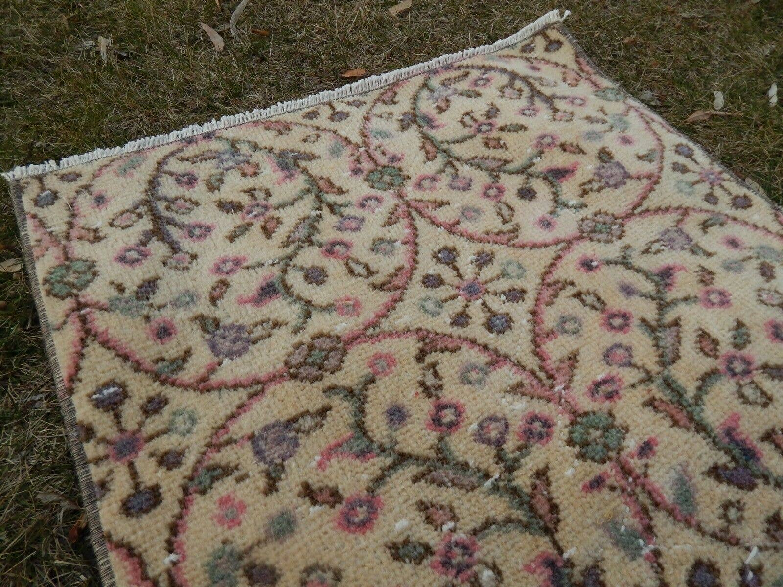 Vintage Turkish Anatolian Oushak Runner 2'1'' x 10'4''