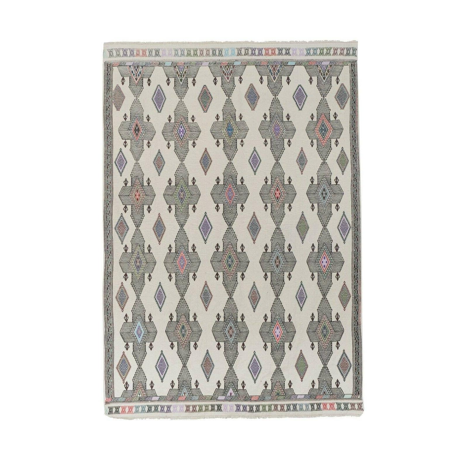 Vintage Turkish Karapinar Cicim Rug 5'11'' x 8'4''