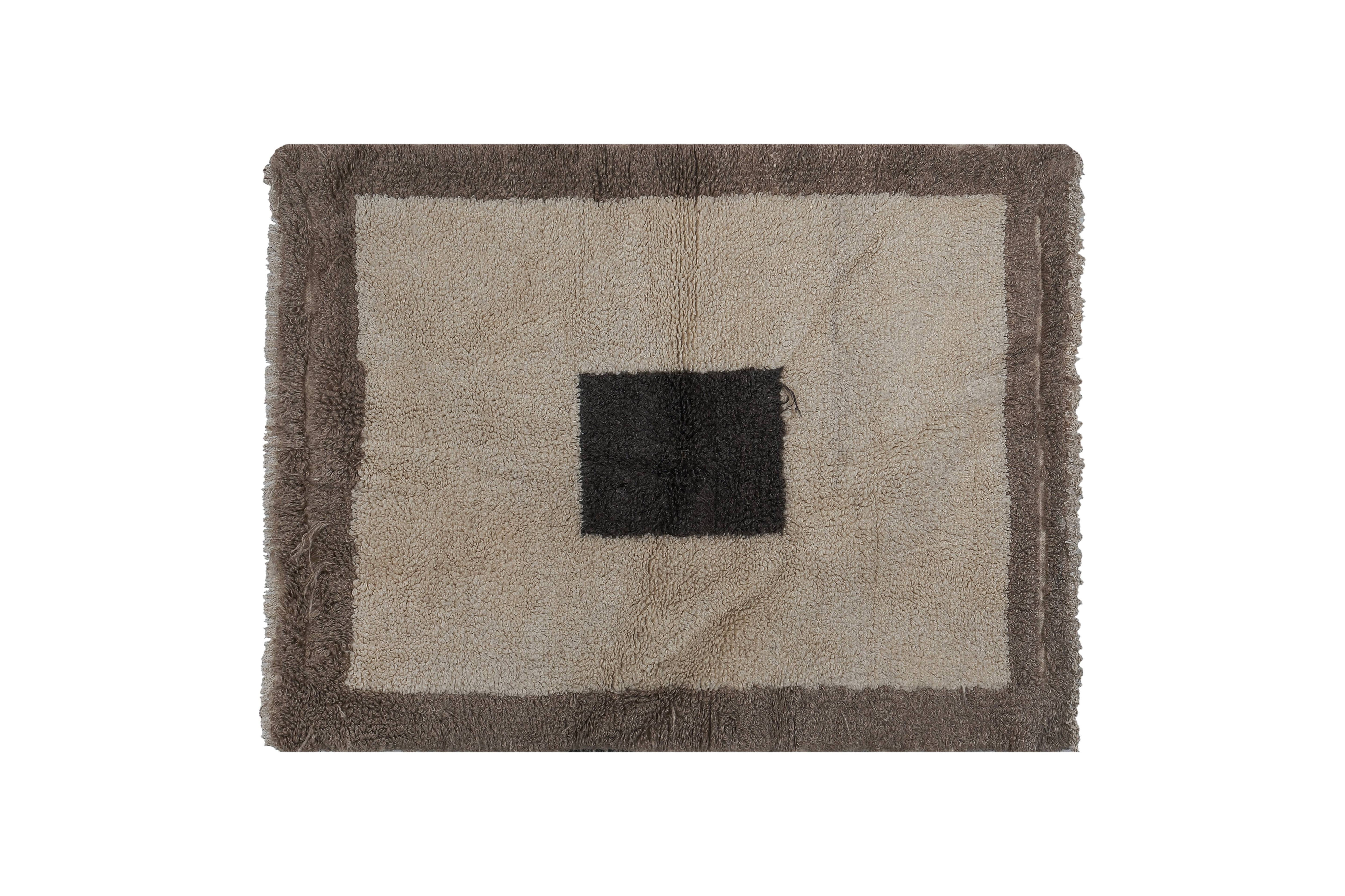 Vintage Turkish Shaggy Rug 39'' x 53''