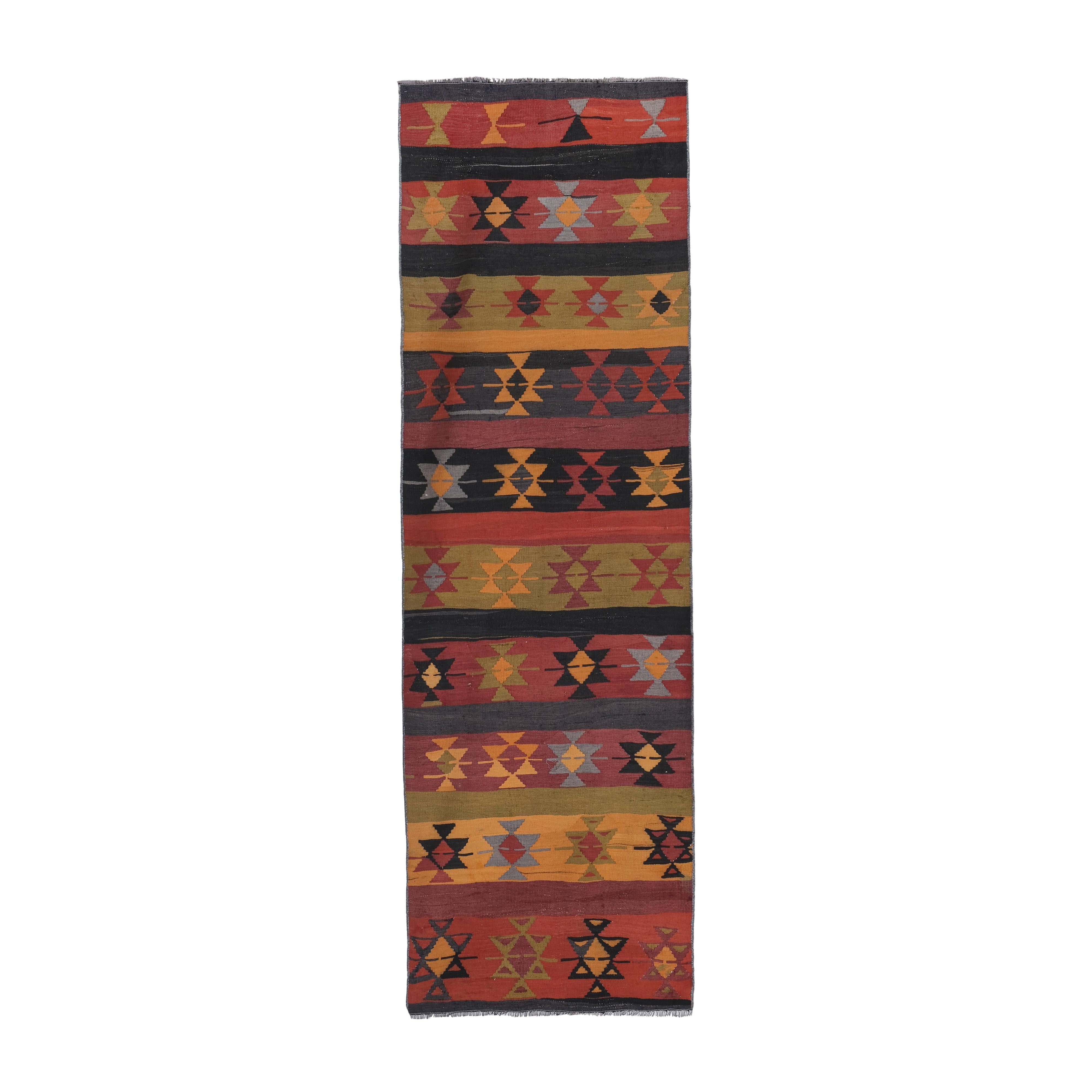 Vintage Kilim Runner 3' x 9'5''