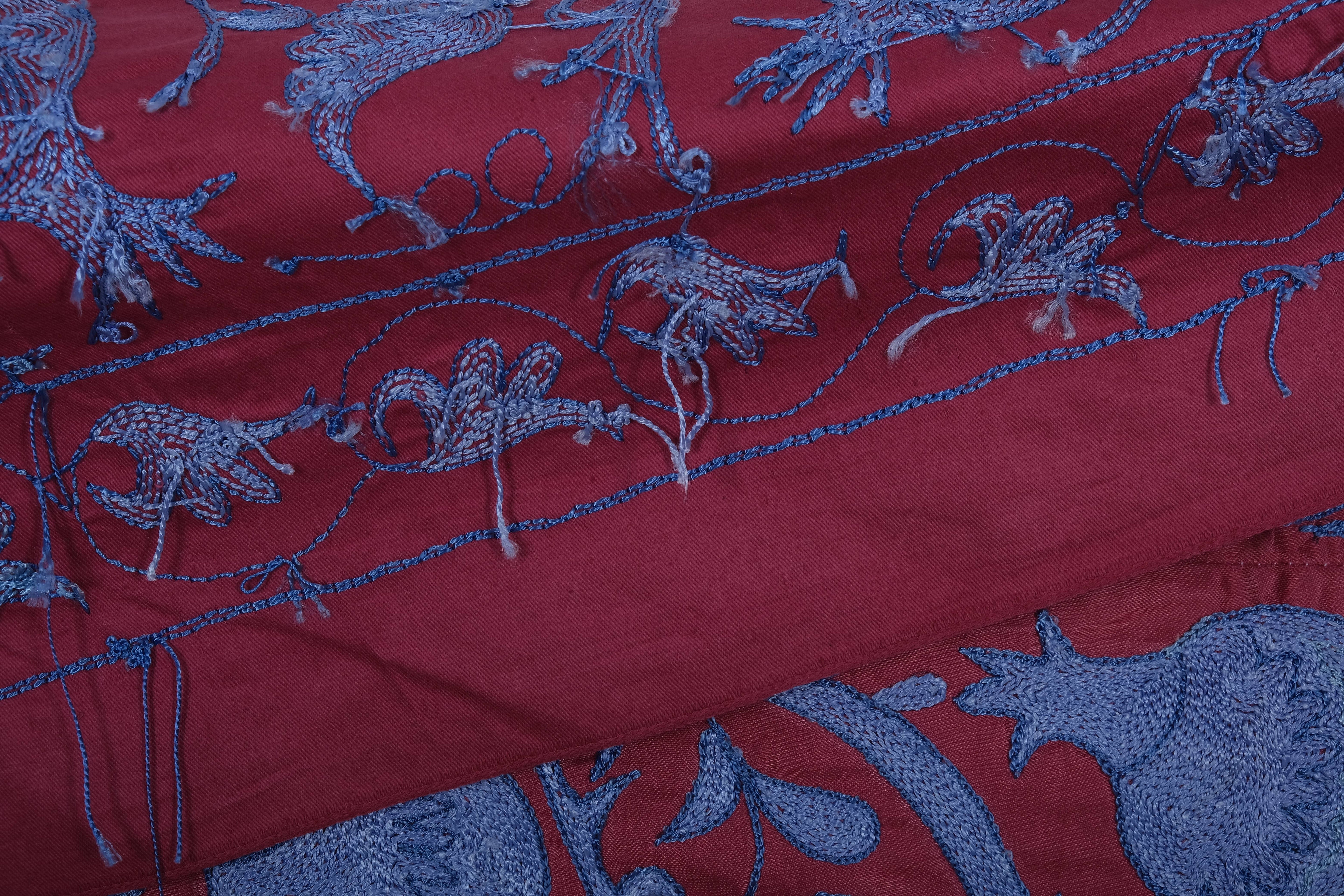 Silk Suzani Wall Hanging & Bedspread 3'1'' x 6'3''